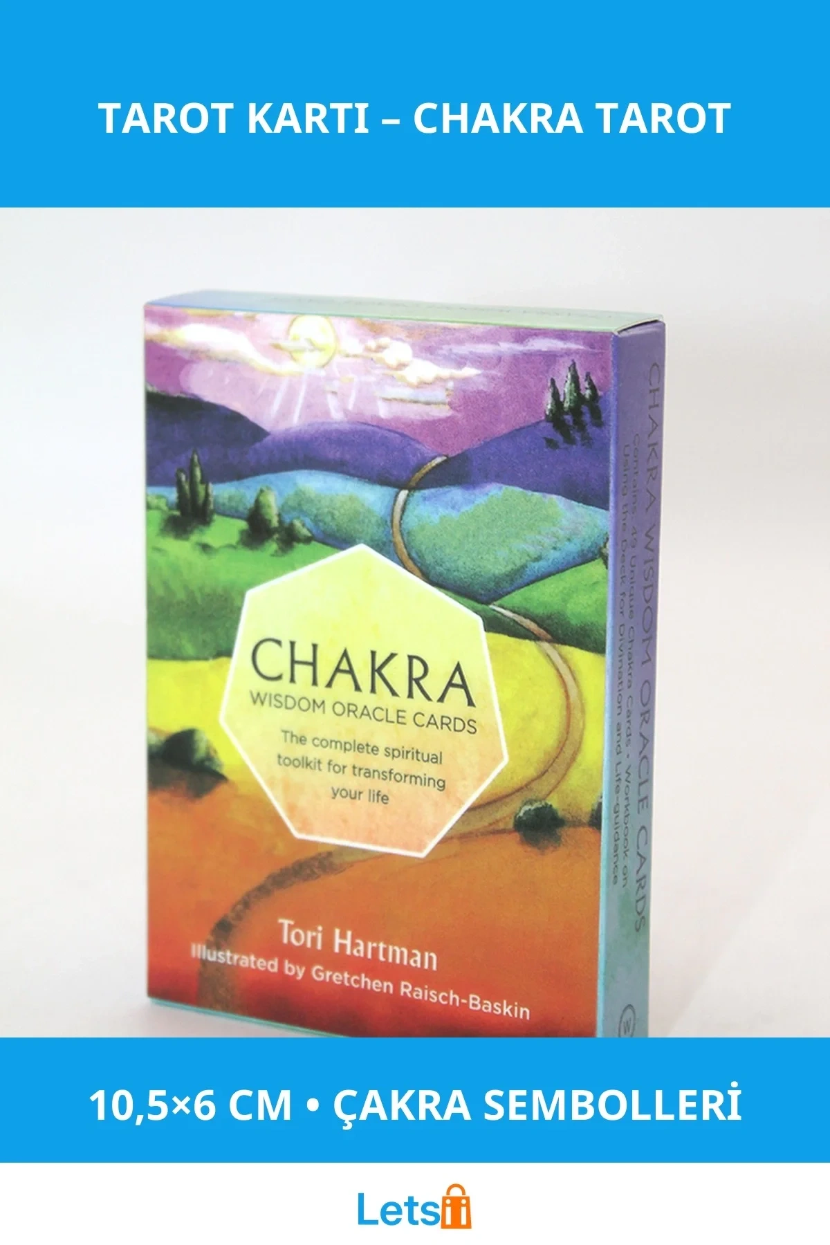 Chakra Enerji Tarot Kartı 10,5x6 cm Meditasyon ve Sezgisel Okumalar İçin