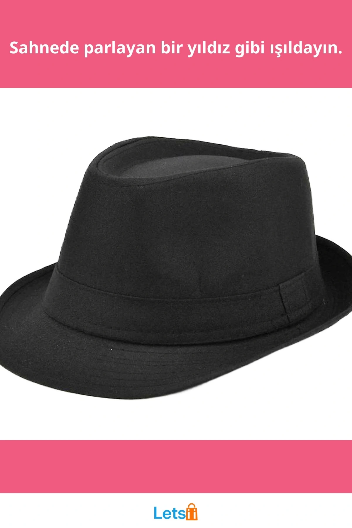 Çocuk Gösteri Fötr Şapka ve Uyumlu Eldiven Performans Seti