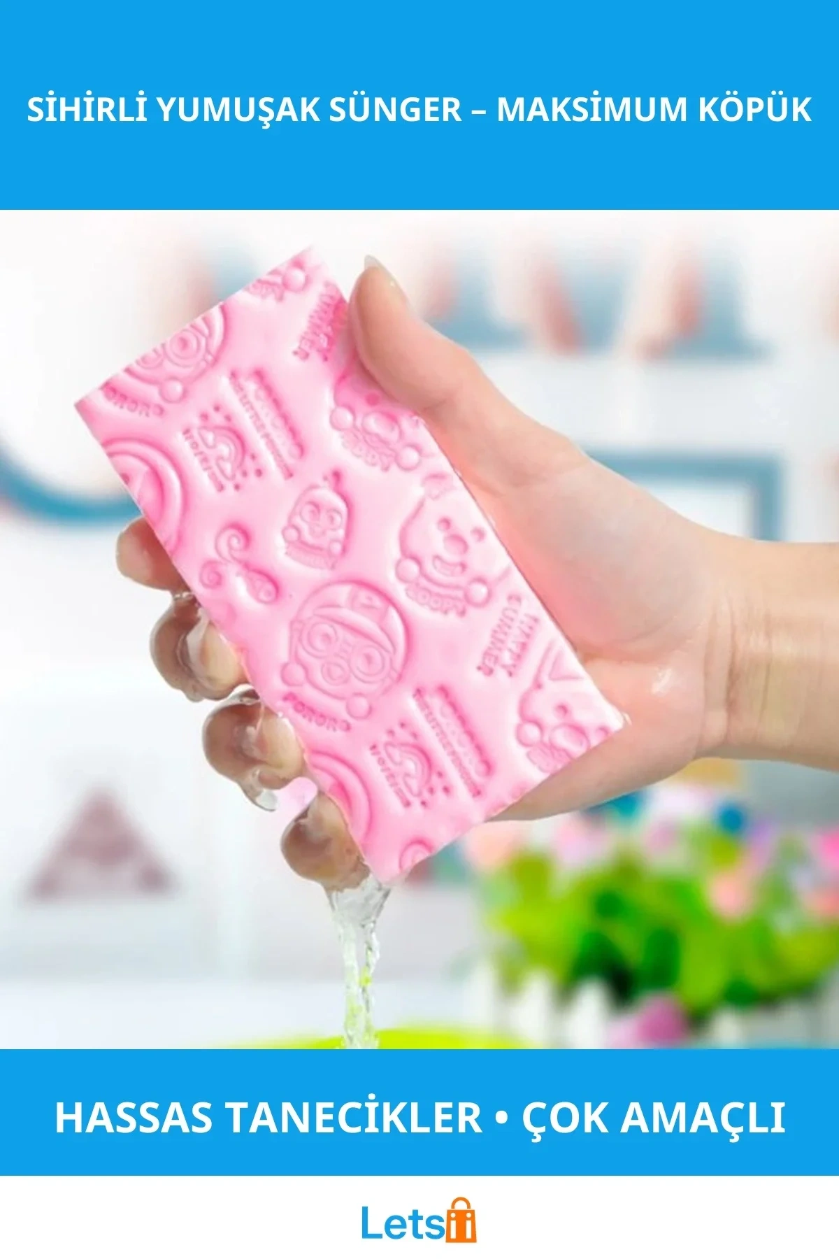 Çok Amaçlı Sihirli Yumuşak Sünger Yumuşak Dokulu Banyo Süngeri