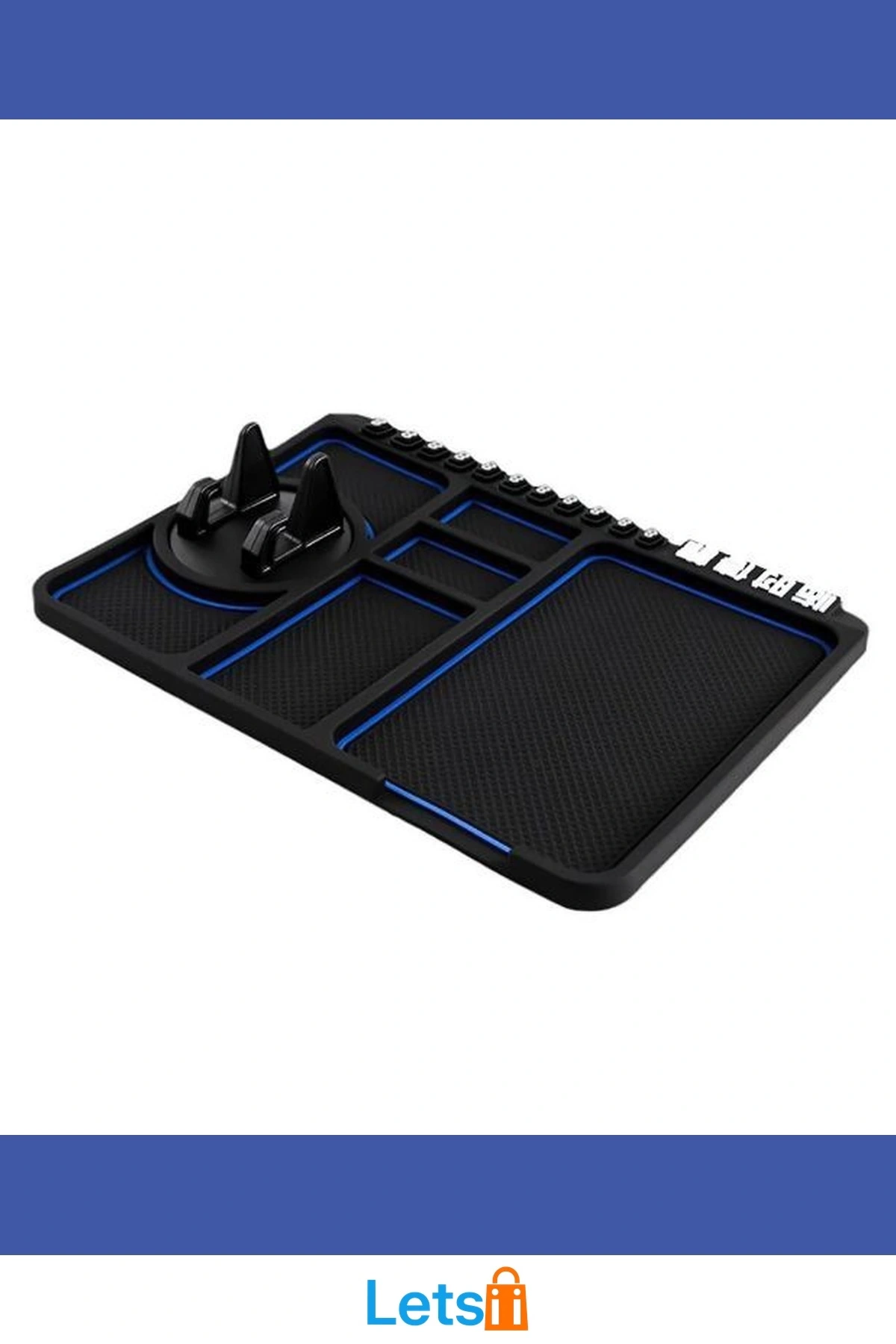 Çok Fonksiyonlu Kaydırmaz Araç İçi Telefon Tutucu 20x25 cm