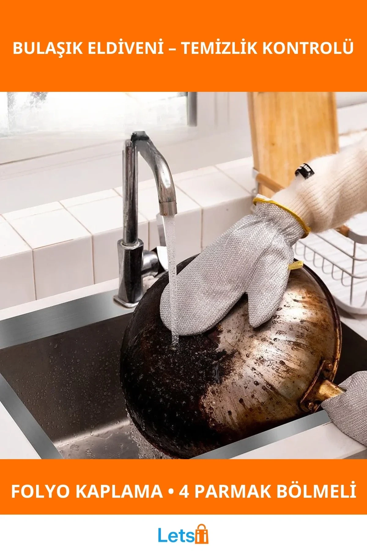 Dayanıklı Alüminyum Folyo Bulaşık Eldiveni