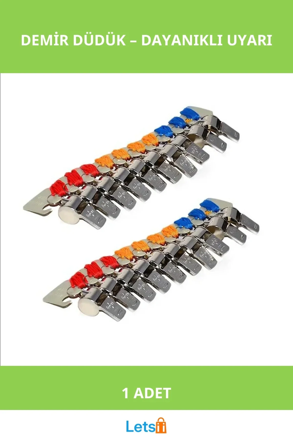 Dayanıklı Demir Düdük 1 Adet