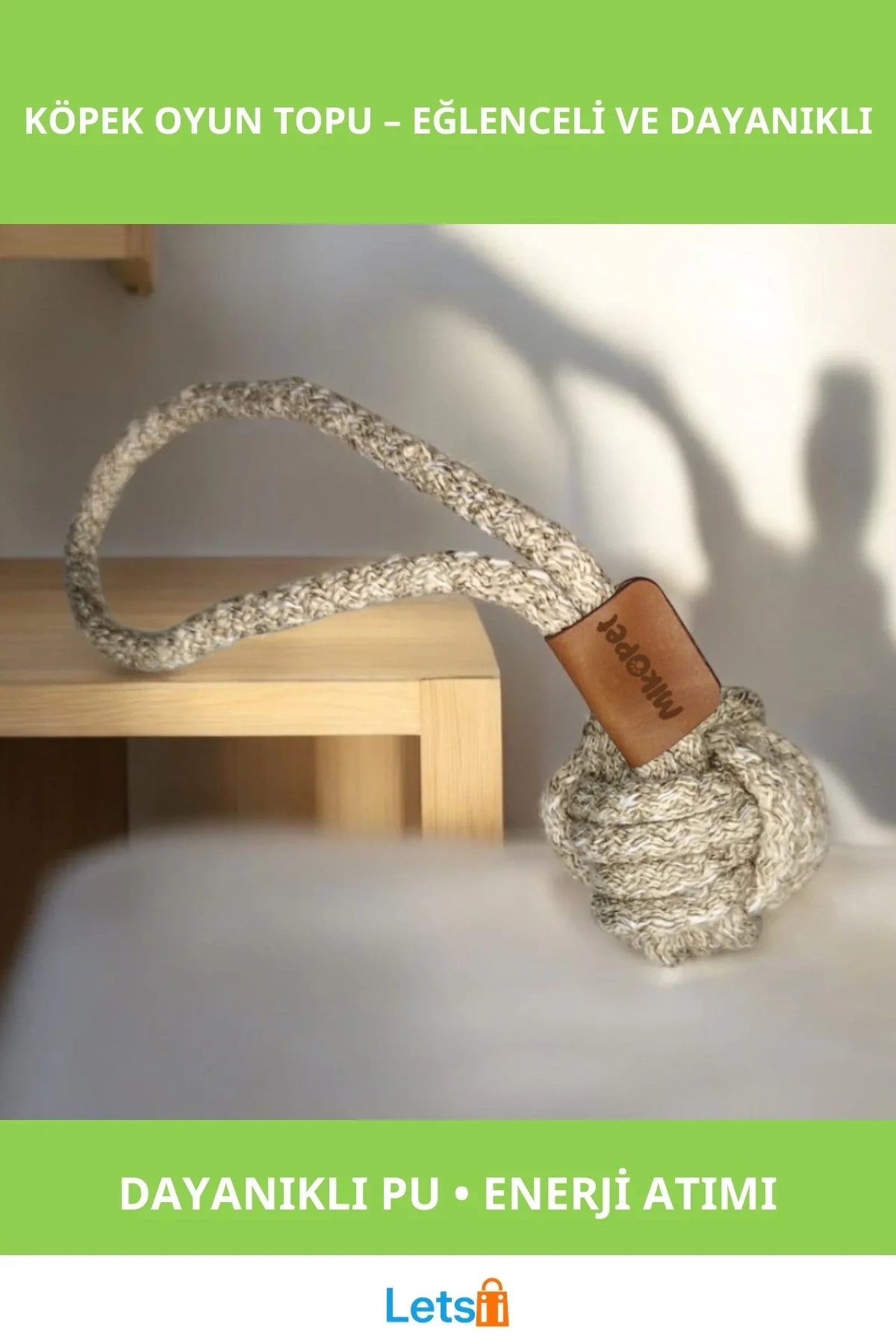 Dayanıklı Eğlenceli Renkli Köpek Oyun Topu