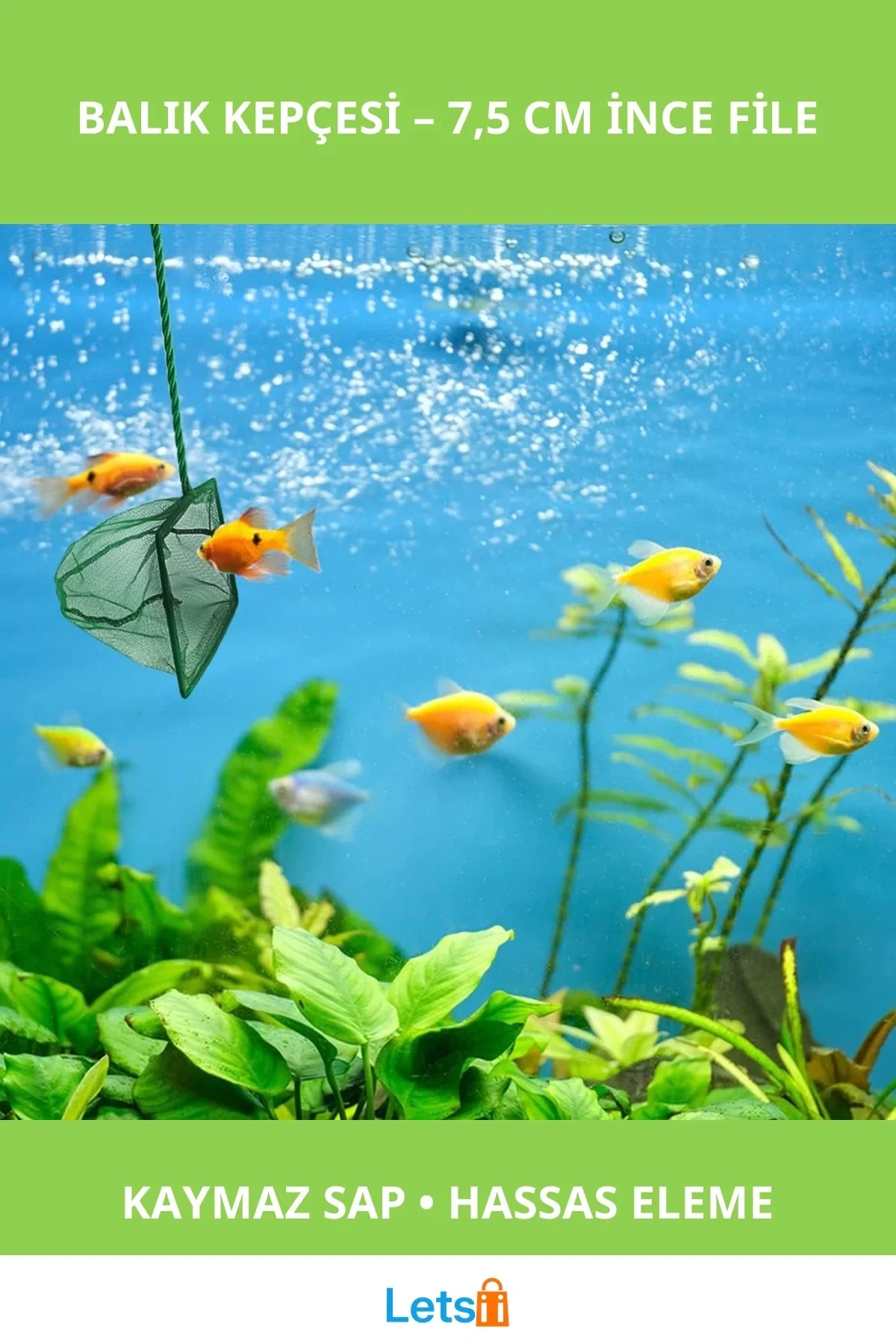 Dayanıklı Ergonomik Balık Yakalama Kepçesi 7.5 Cm