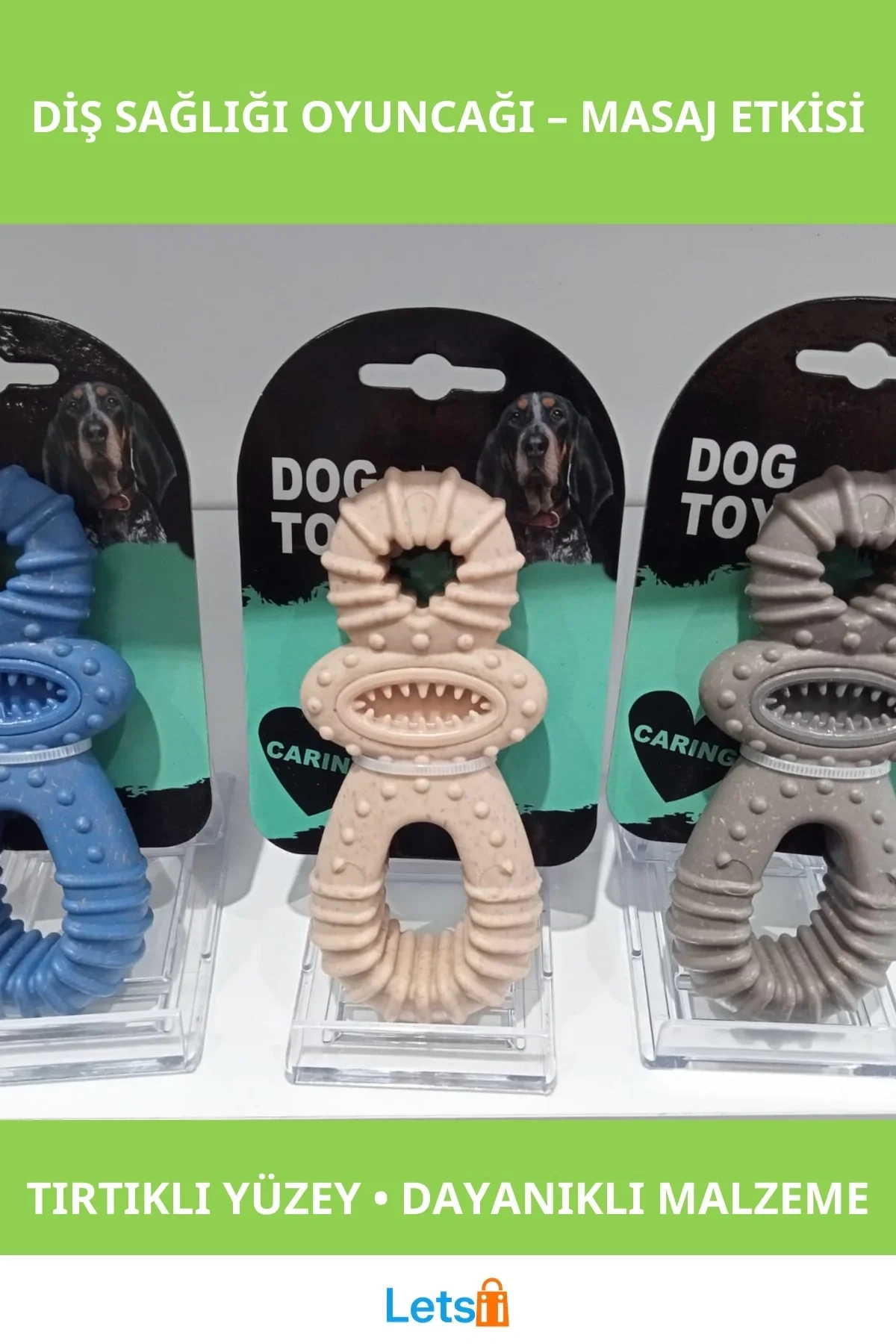 Dayanıklı Köpek Diş Sağlığı Oyuncak Tırtıklı Yapı