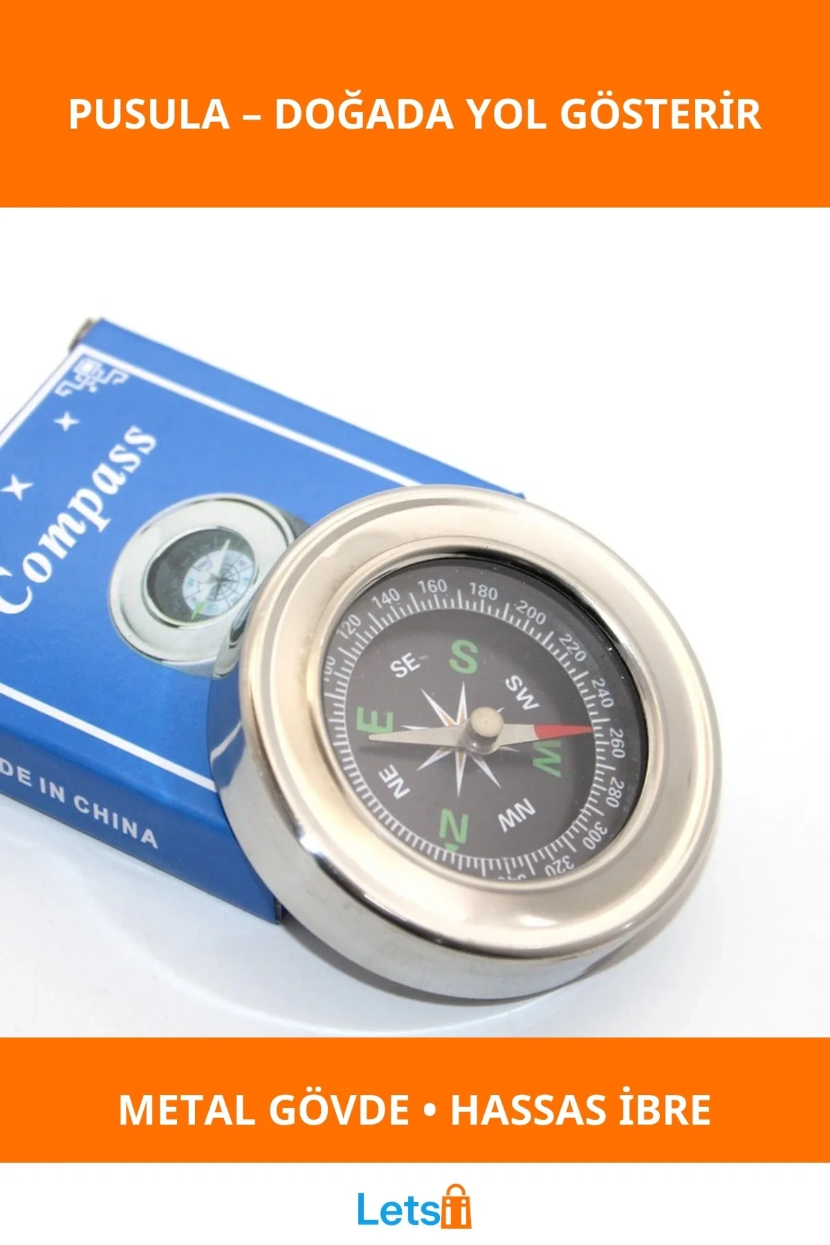 Dayanıklı Metal Pusula Seyahat ve Kamp için İdeal Navigasyon Aracı