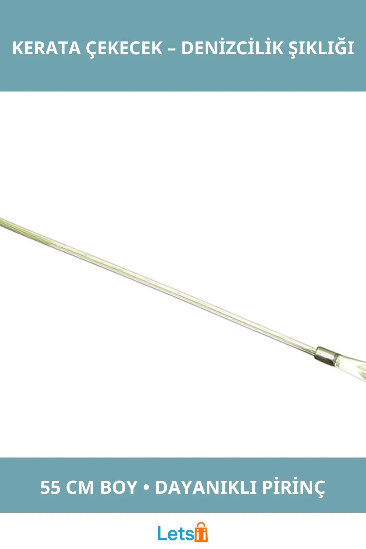 Dayanıklı Pirinç Çapalı Kerata Çekecek 55 cm Dekoratif Aksesuar