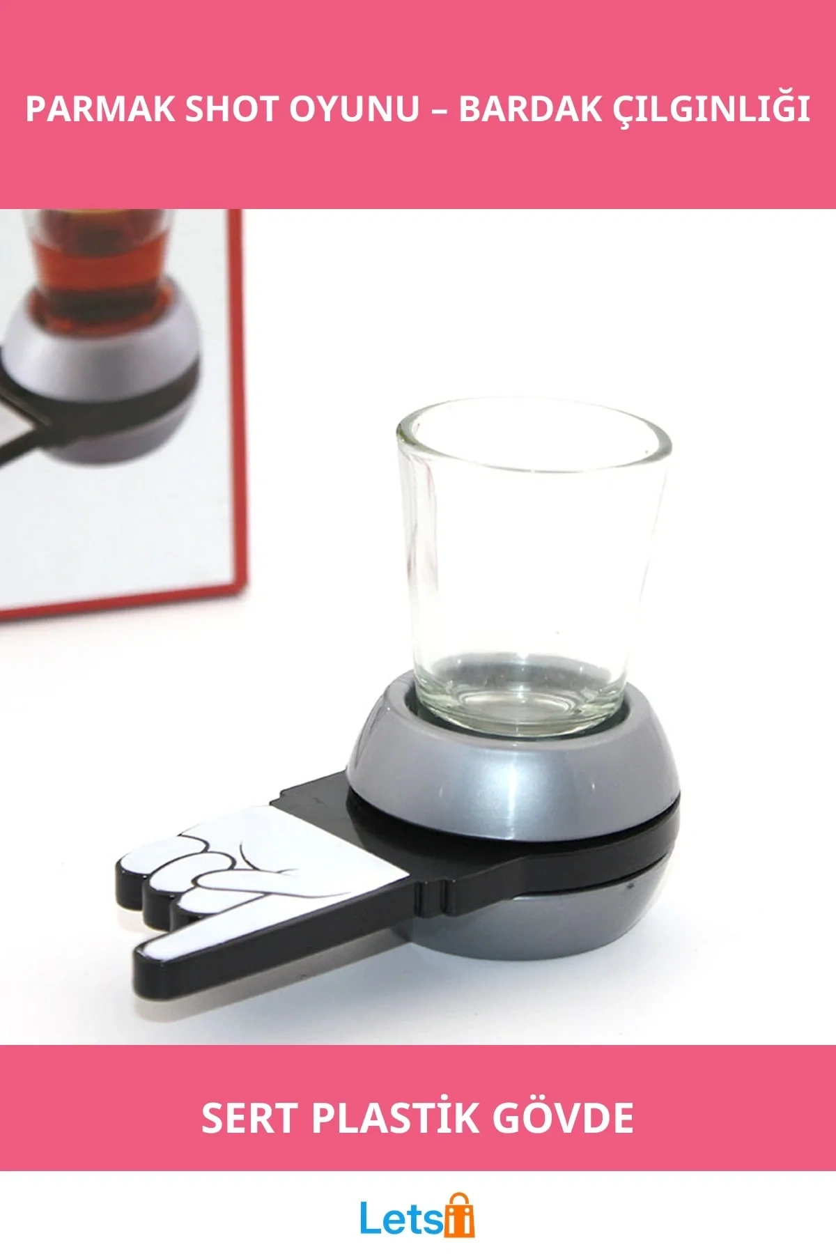 Dayanıklı Plastik Parmak Shot Bardak Oyun Seti Camlarıyla Eğlenceli Akşamlar İçin