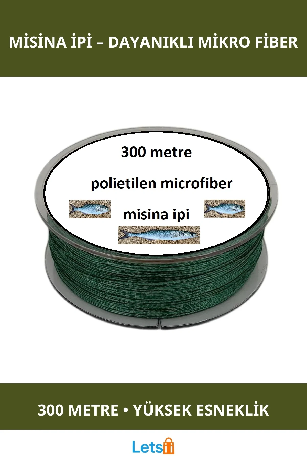 Dayanıklı Polietilen Mikro Fiber 300 Metre Misina İpi