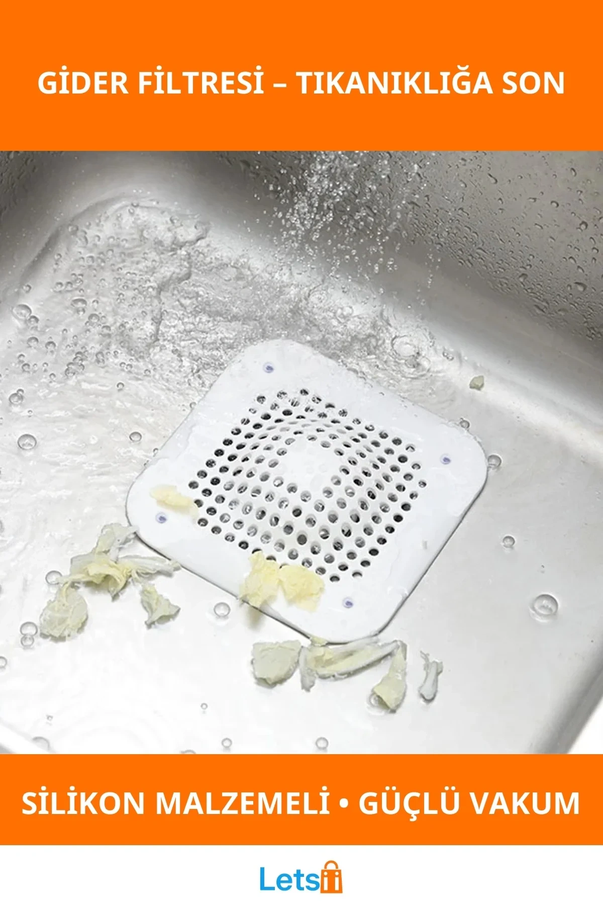 Dayanıklı Silikon Lavabo Küvet Gider Filtresi