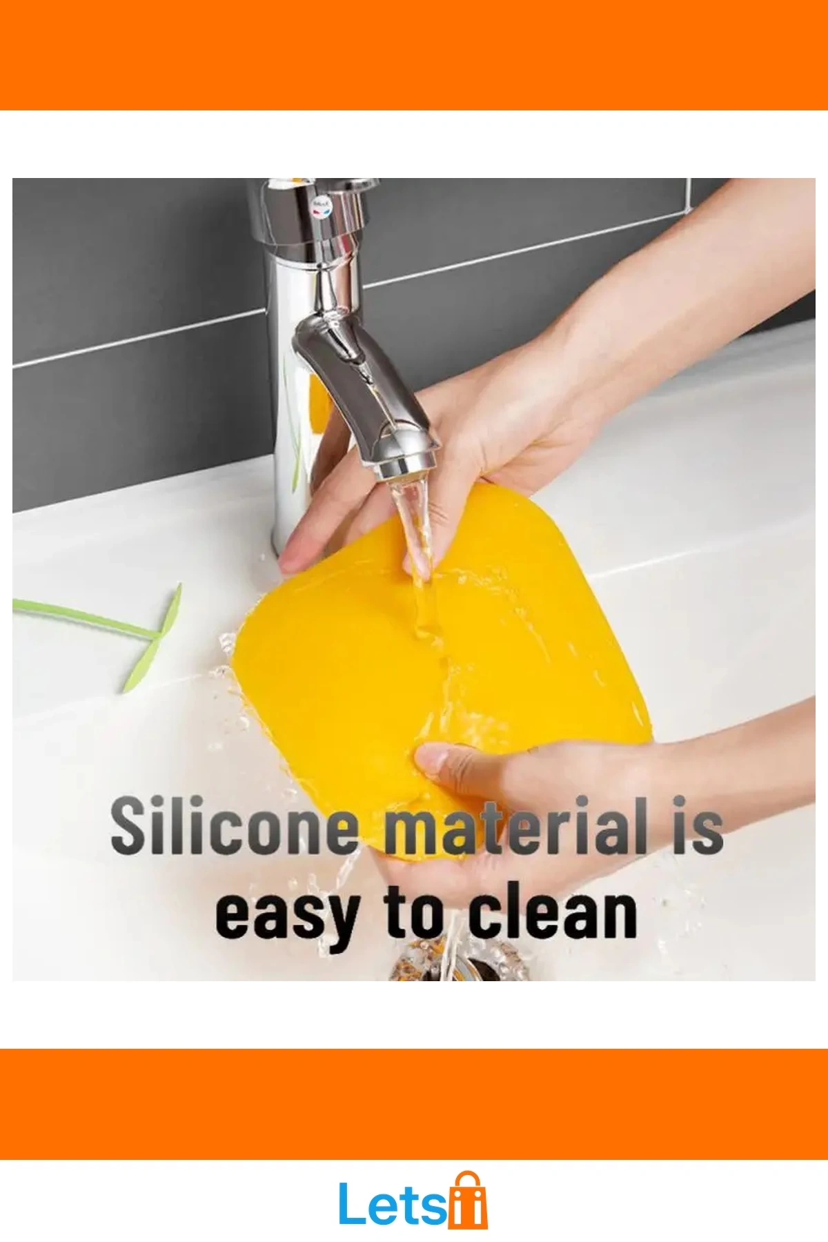 Dekoratif Esnek Silikon Lavabo Gider Kapatıcı Çiçek Detaylı