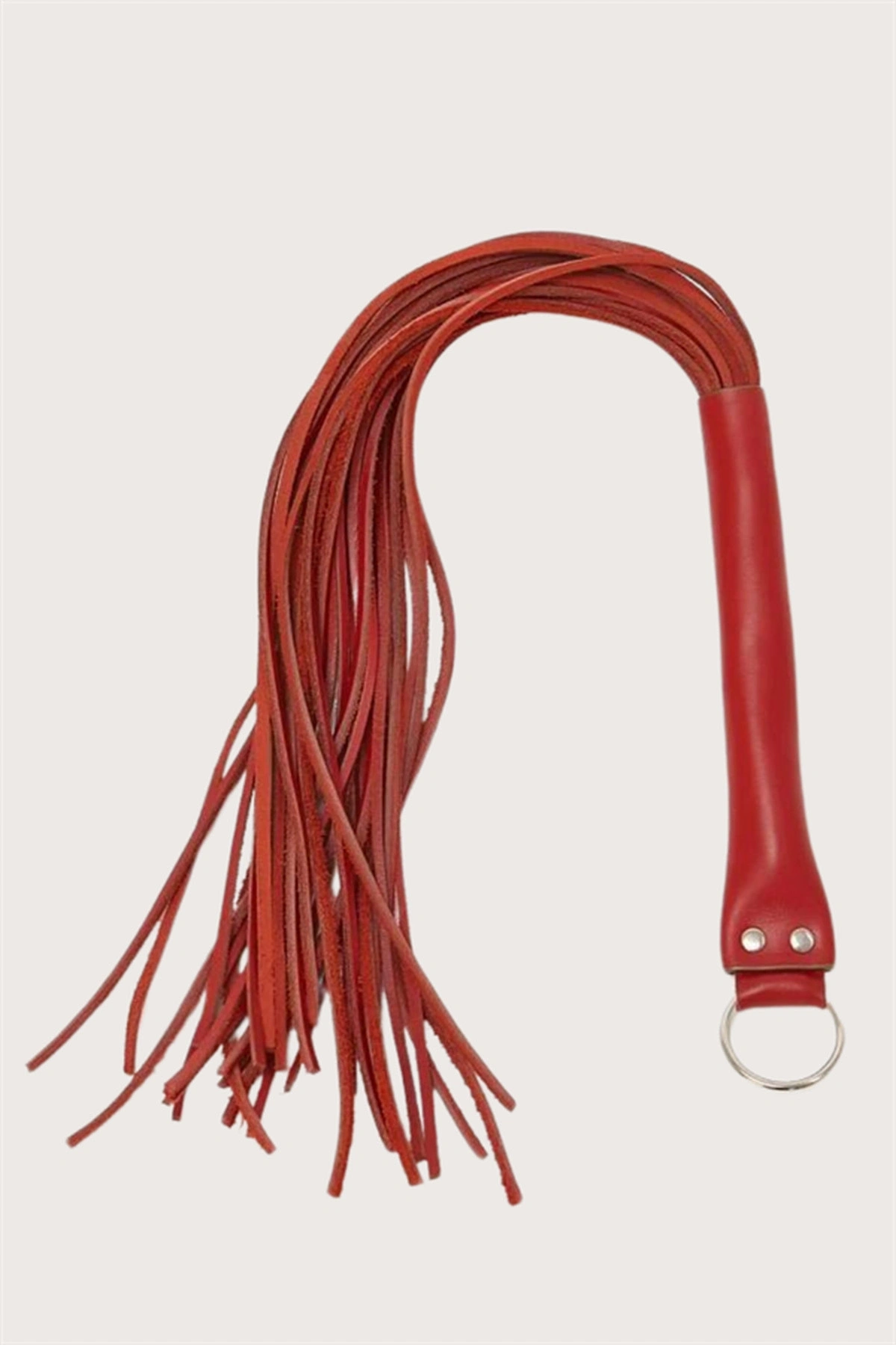 Deri Fantezi Harness Ve Kırbaç Aksesuar Kırmızı Renk