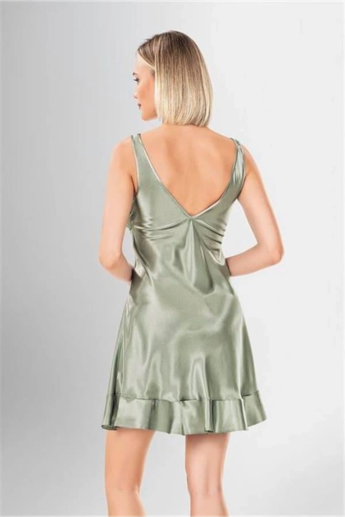 Desenli Kısa Sabahlık Ve Şort Takımı Standart Renk