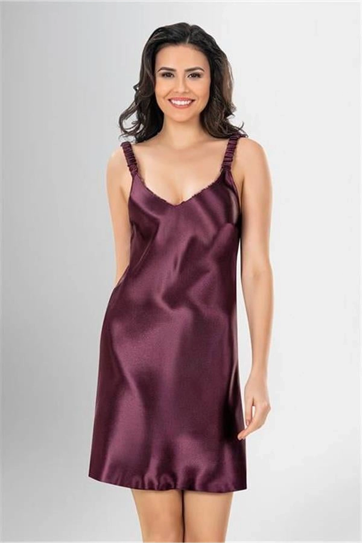 Desenli Kısa Sabahlık Ve Şort Takımı Standart Renk