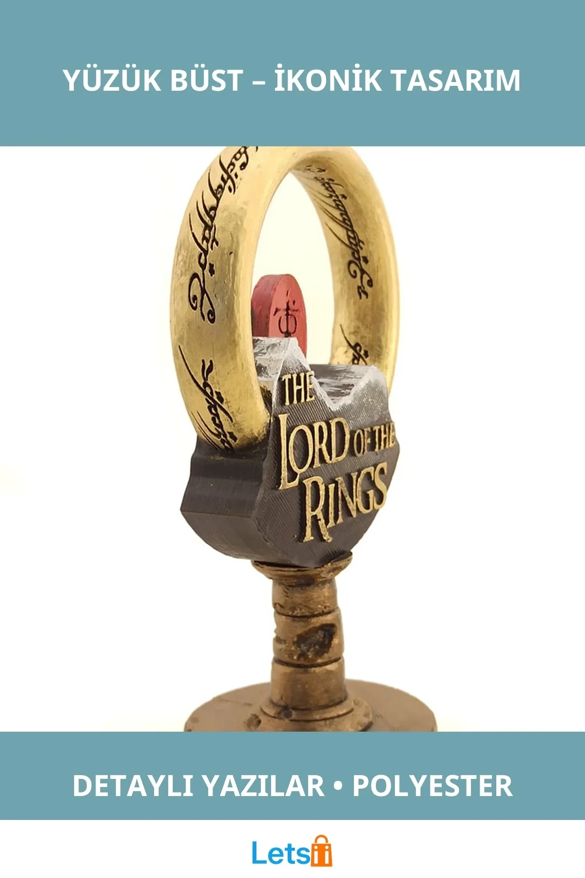 Detaylı Polyester Lord Of The Rings Yüzük Büst Dekoratif Aksesuar