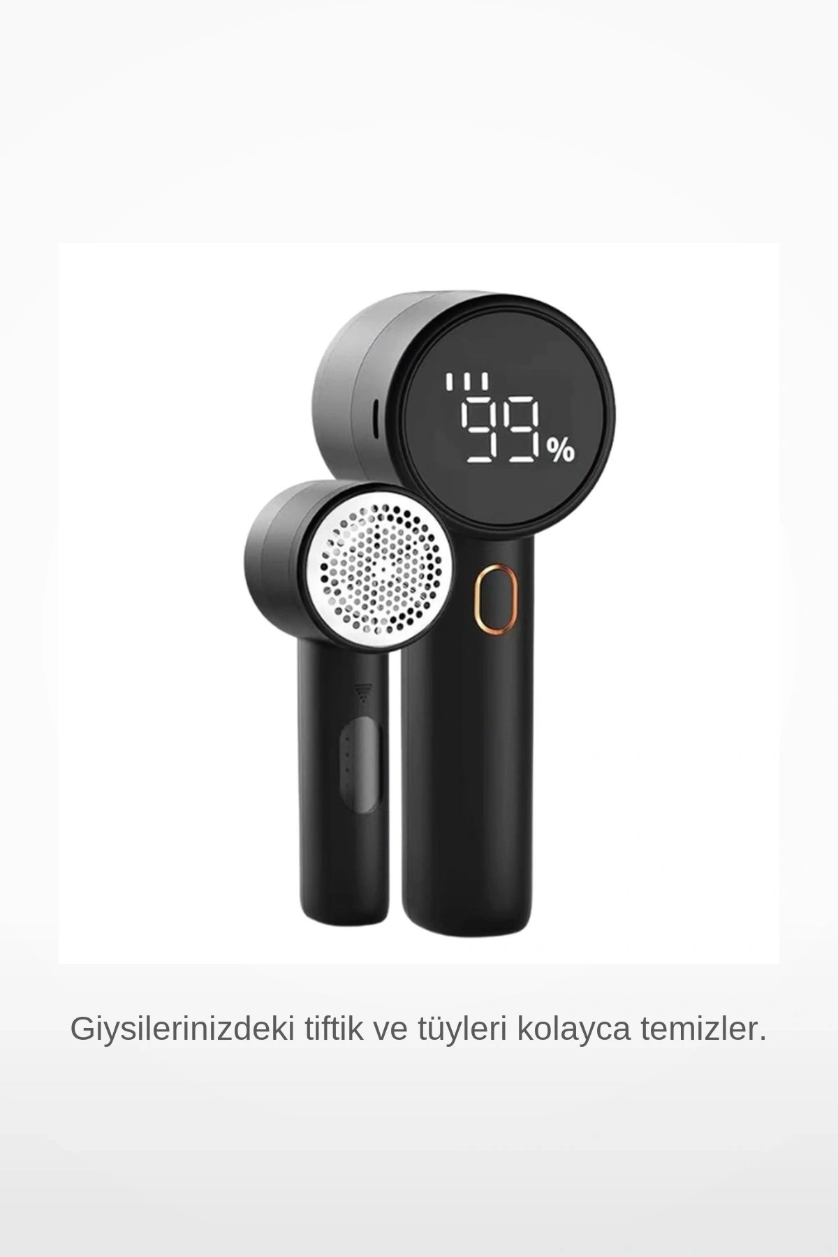 Dijital Ekranlı, 3 Güç Seviyeli, Type C Hızlı Şarjlı 1200 mAh Bataryalı Profesyonel Tüy ve Tiftik Temizleme Makinesi
