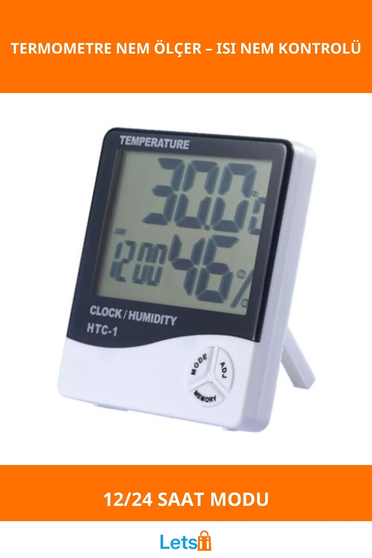 Dijital Termometre Nem Ölçer Bebeğiniz İçin Hassas Sıcaklık Takibi