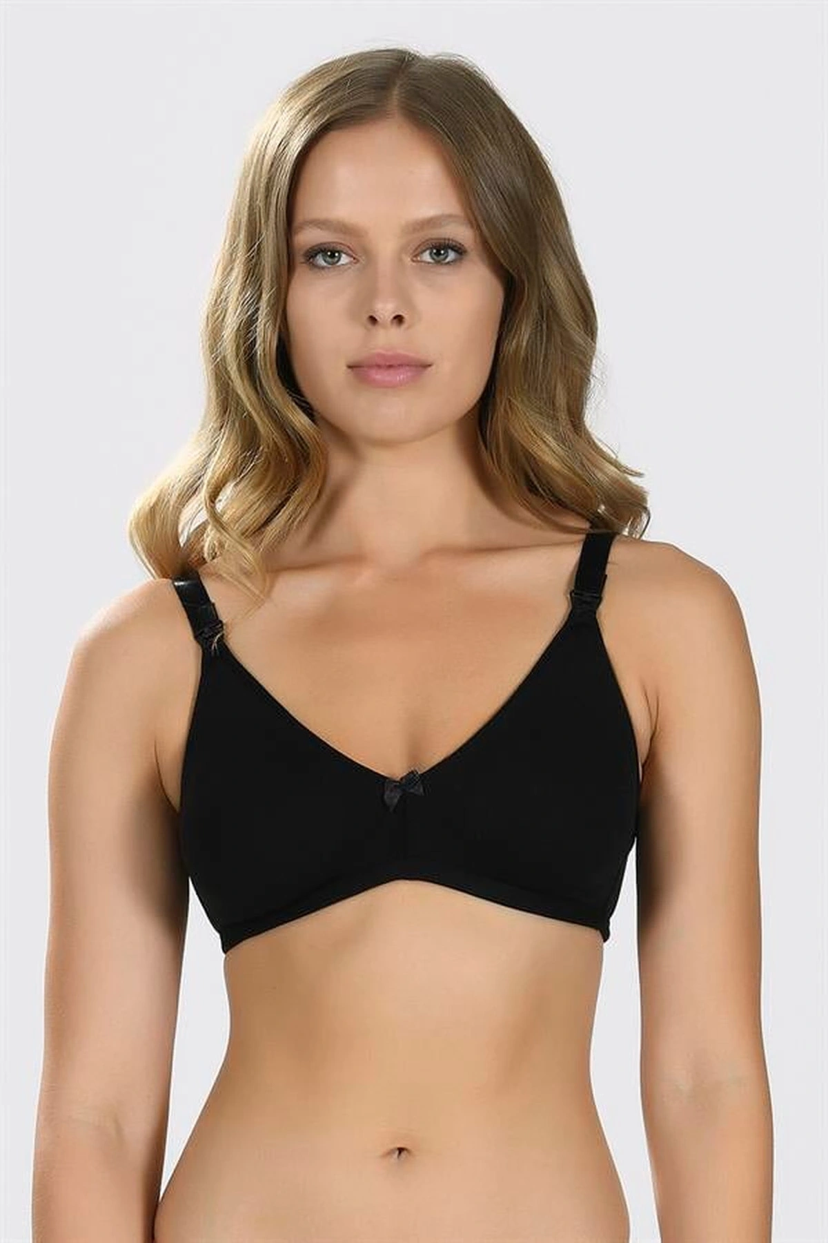 Dikişsiz Emzirme Sütyeni Siyah Renk