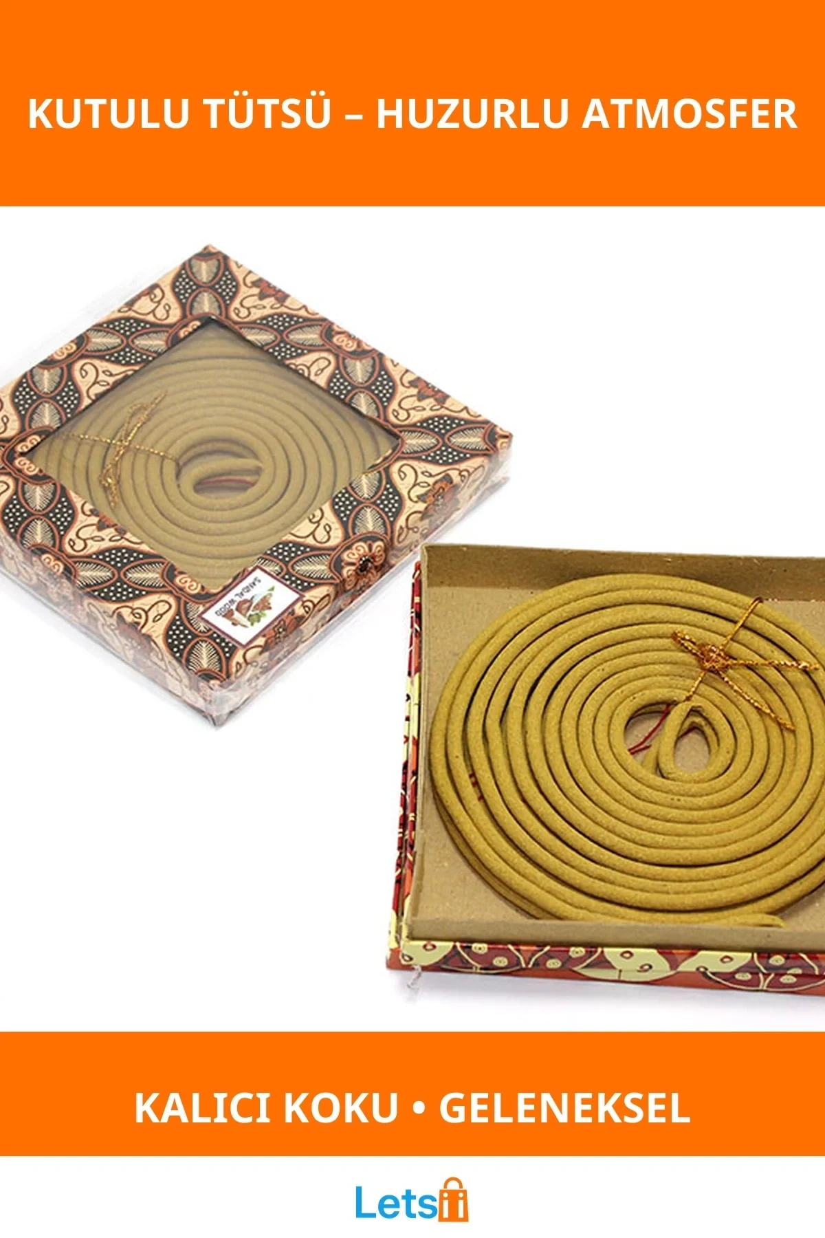 Doğal Endonezya Kutulu Tütsü Huzur Verici Aromalar