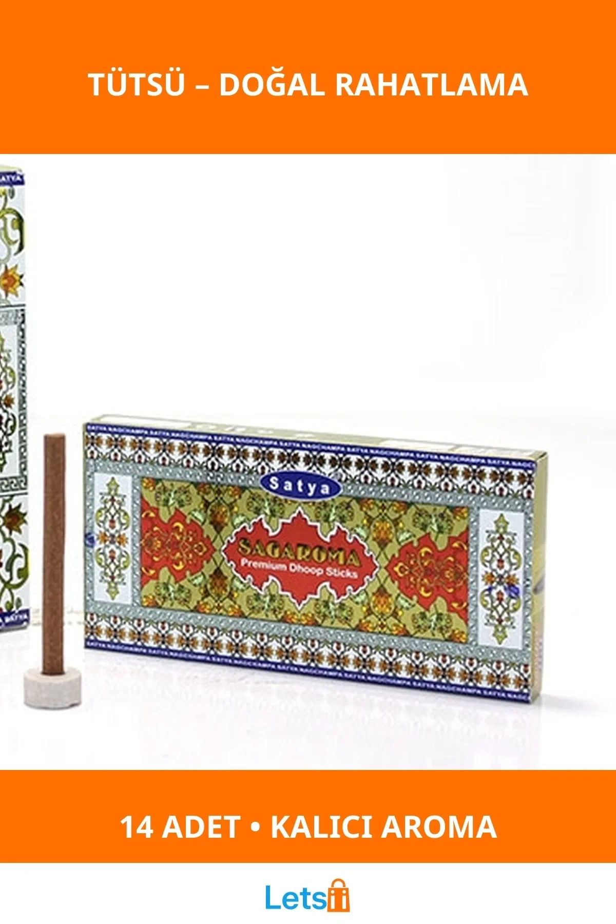 Doğal Huzur Verici Sagaroma Tütsü 14 Adet