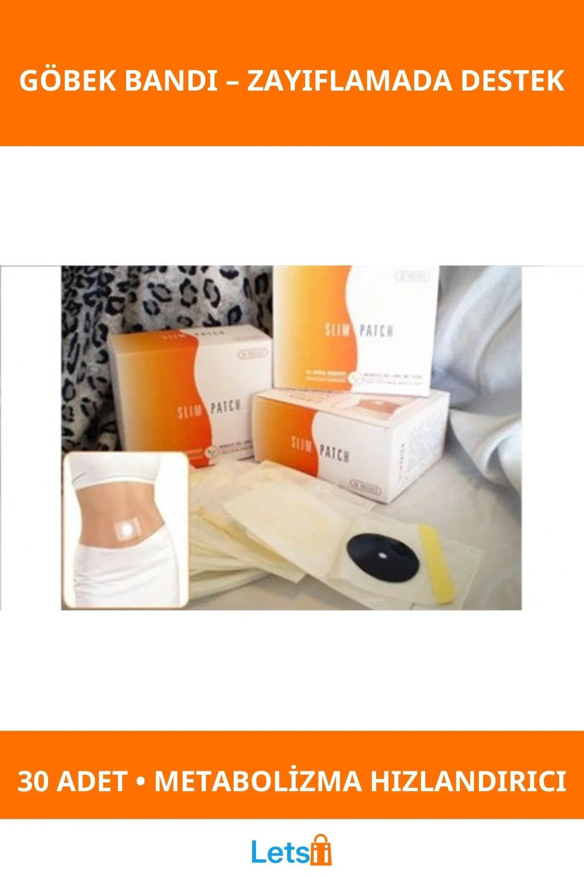 Doğal İştah Kesici Zayıflama Göbek Bandı 30 Adet