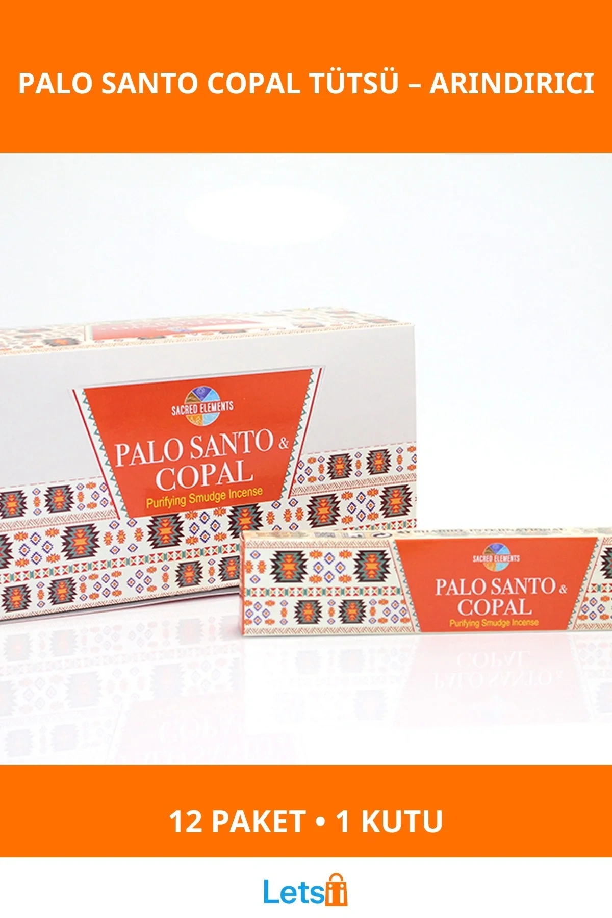 Doğal Palo Santo ve Copal Masala Tütsü 12 Paket