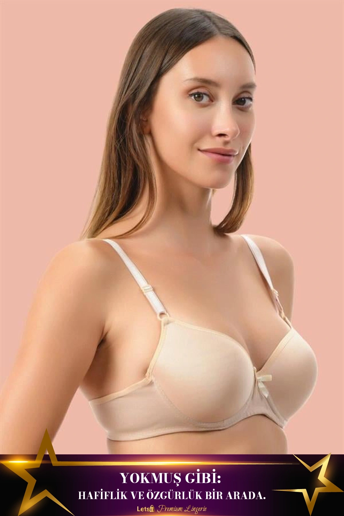 Dolgusuz Mikro Desteksiz Sütyen Ten Renk