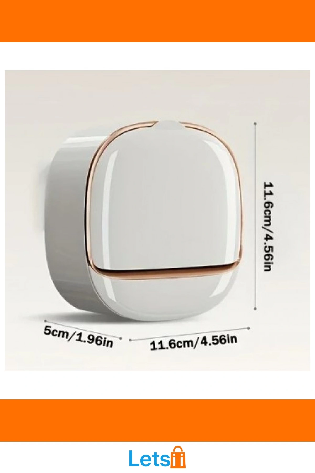 Drenaj Hazneli Kapaklı Hijyenik Katı Sabunluk Beyaz