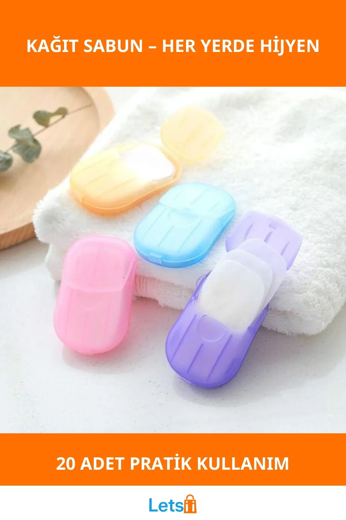 Eco Friendly 20 Adet Seyahat Kağıt Sabunu