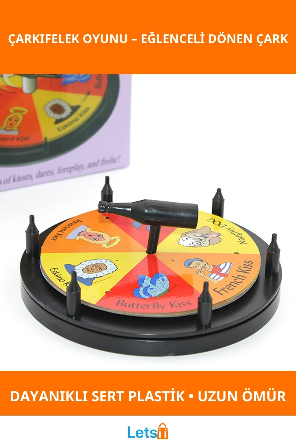 Eğlenceli Çarkıfelek Oyunu Sert Plastik Dayanıklı Yılbaşı Partisi Oyun