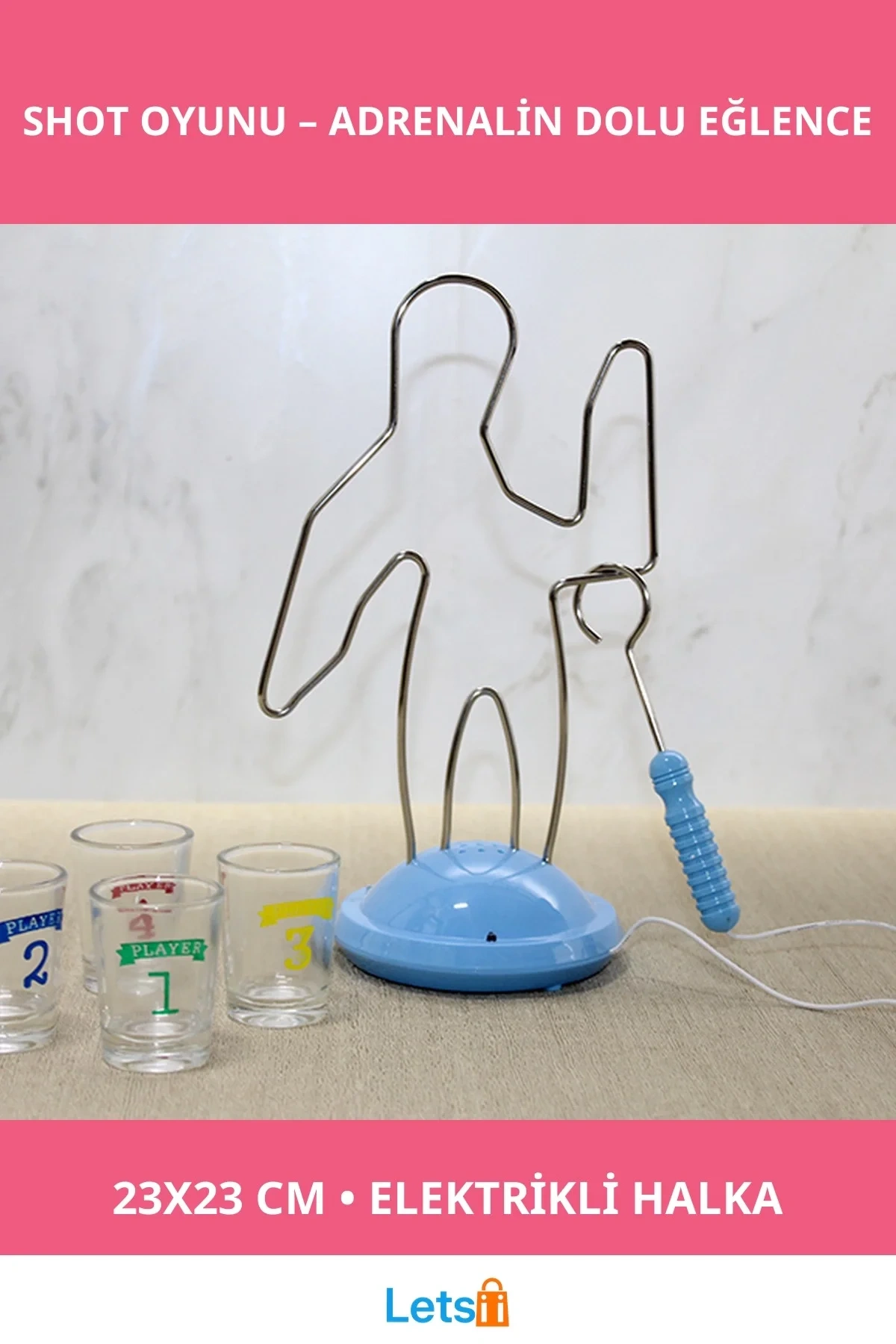 Eğlenceli Dokunma Yanarsın Interaktif Shot Oyunu 23x23 cm