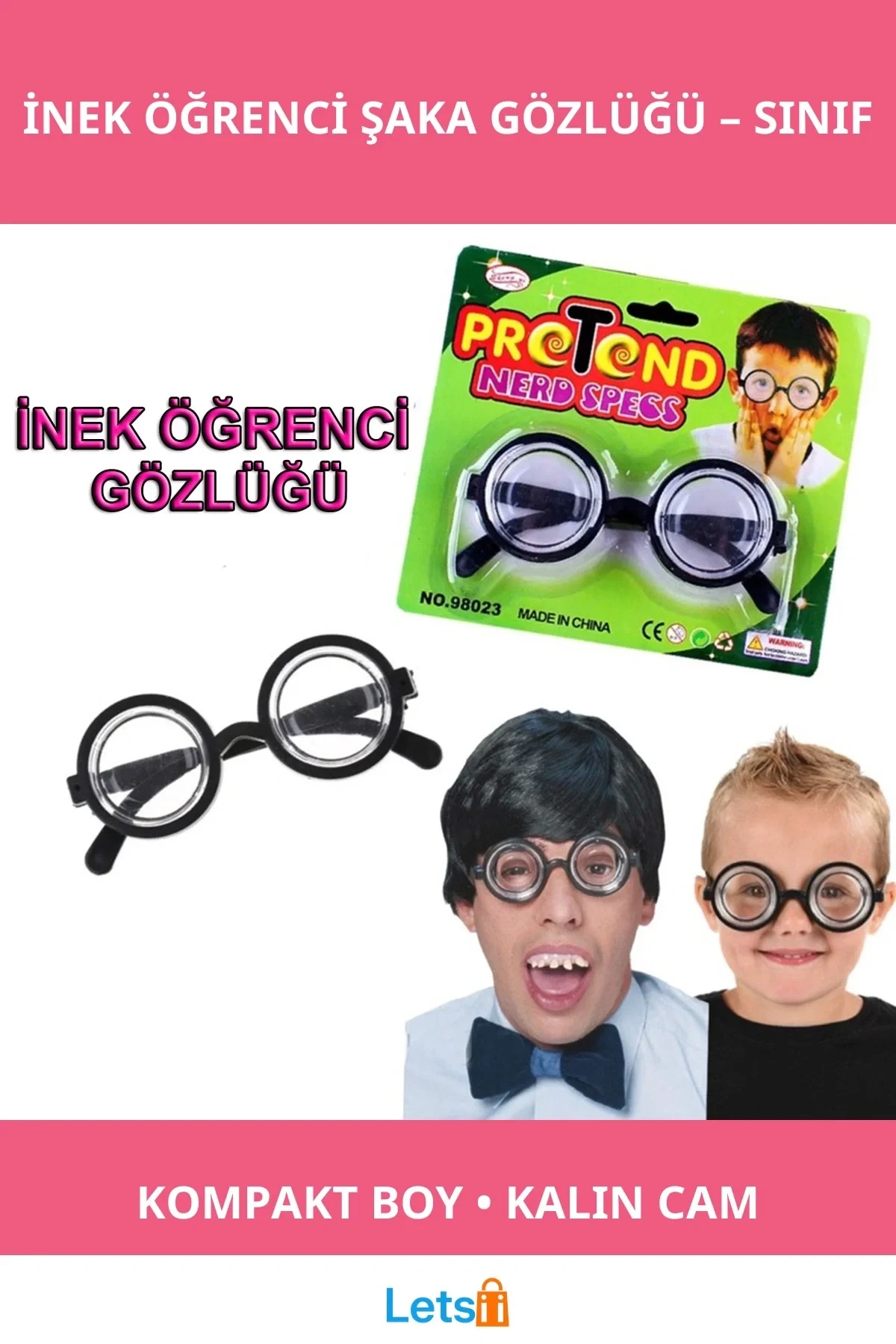 Eğlenceli İnek Öğrenci Şaka Gözlüğü