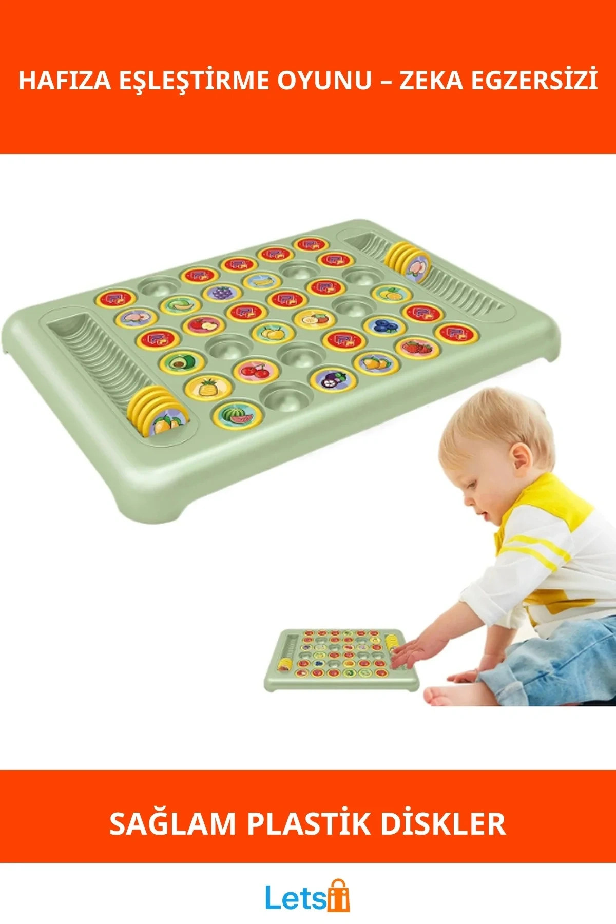 Eğlenceli Meyve Temalı Hafıza Eşleştirme Oyunu