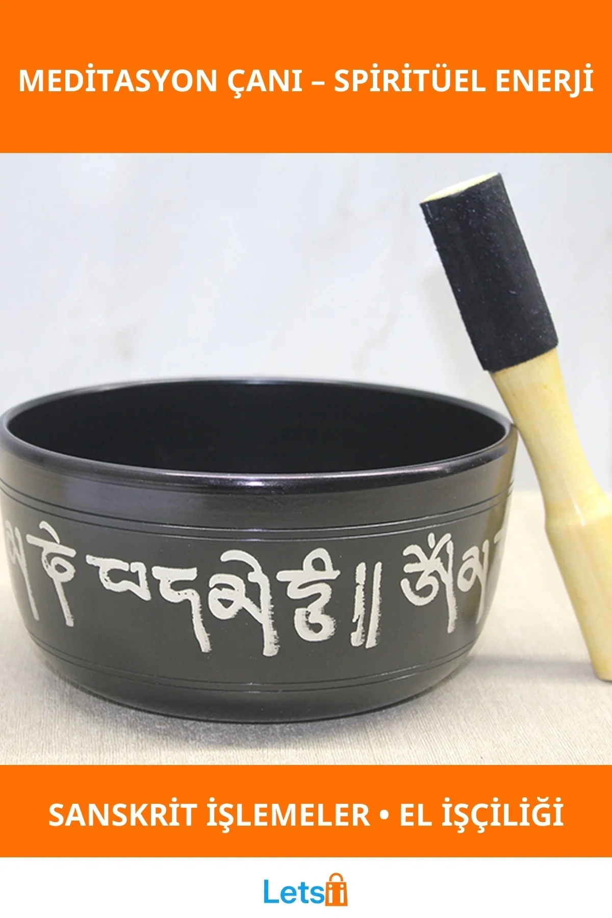 El Yapımı Pirinç Meditasyon Çanı Buddha İle Spiritüel Rezonans