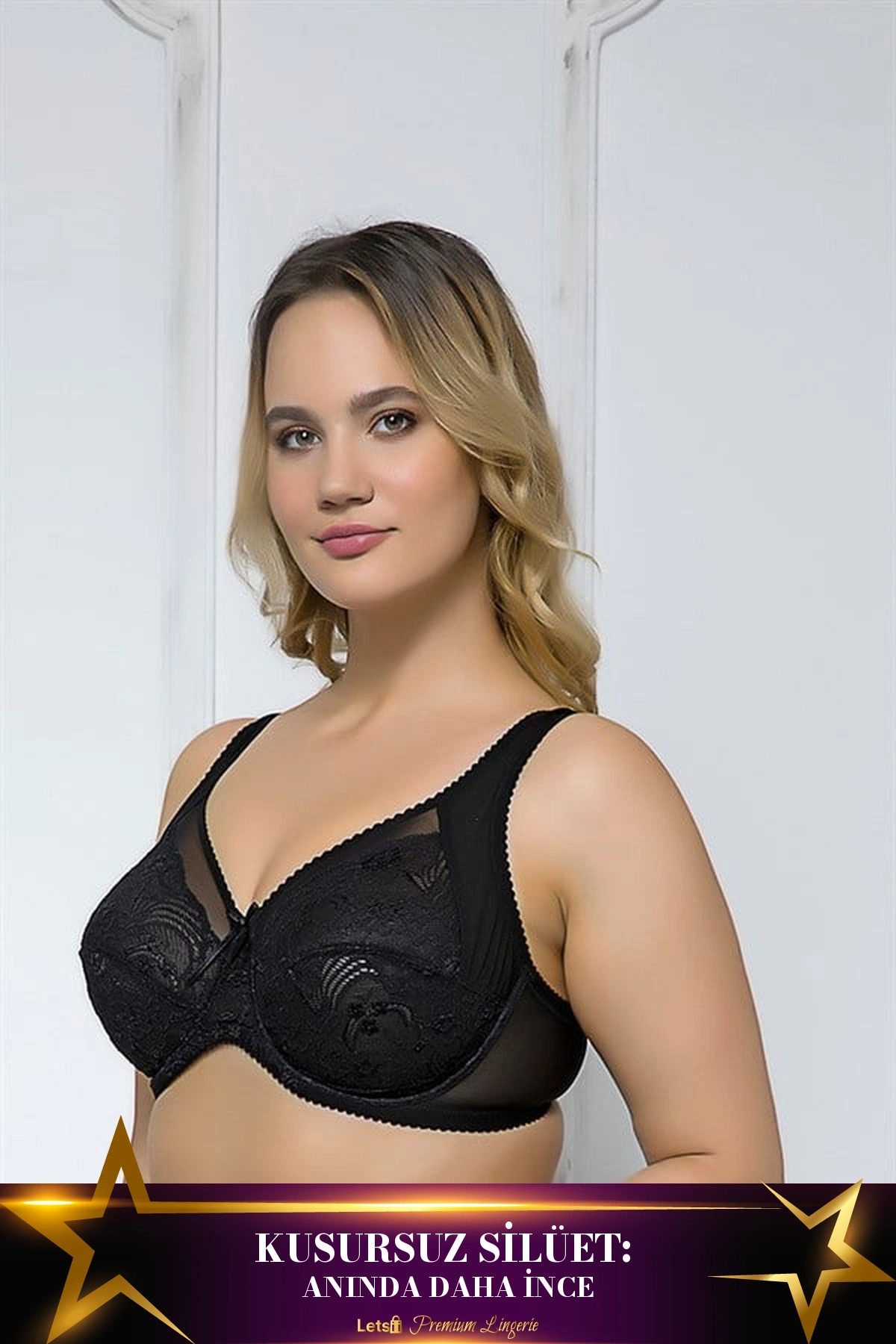 Elastanlı Minimizer Toparlayıcı Sütyen Siyah Renk