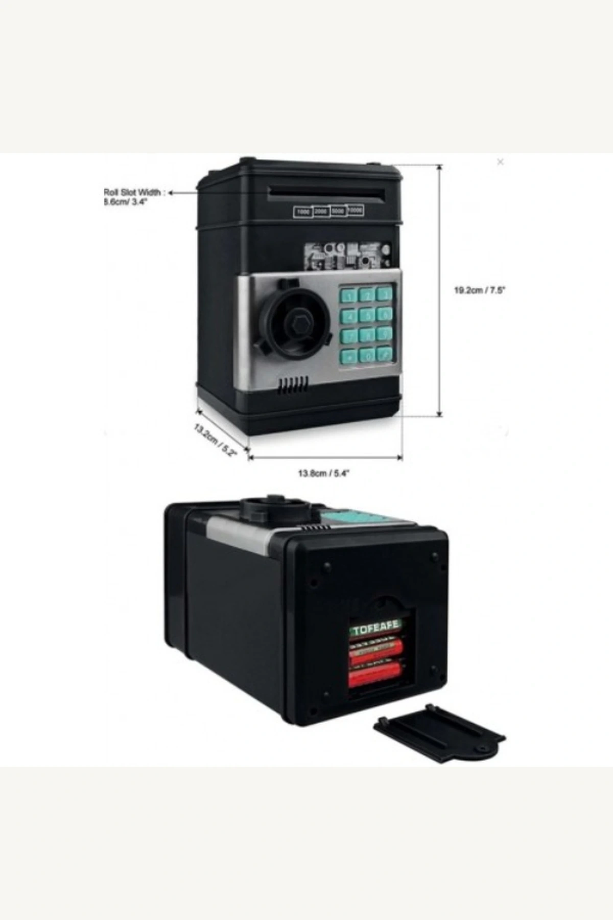 Elektronik Şifreli Kasa Otomatik ATM Kumbara Para Çekme Özellikli Çocuk Tasarruf Oyuncak