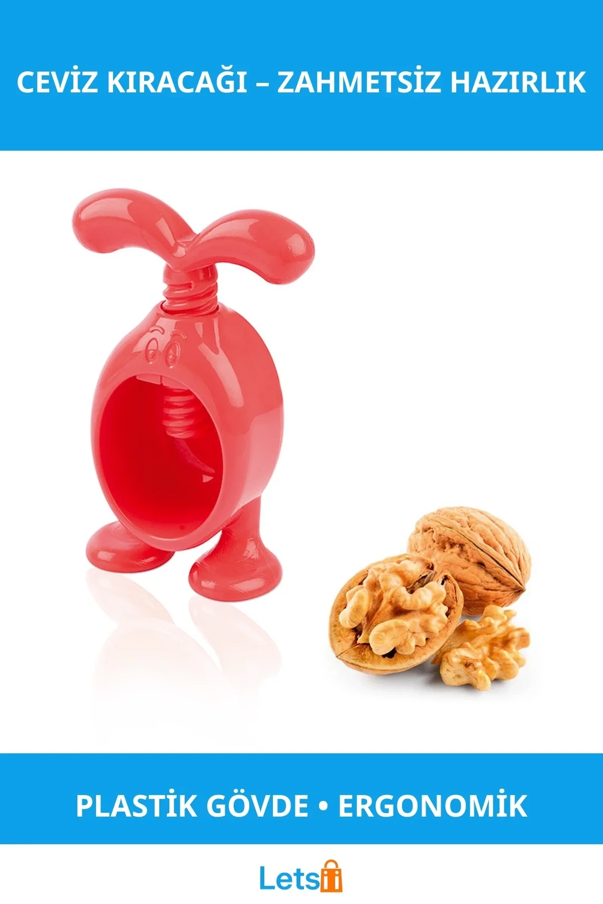 Ergonomik Plastik Ceviz Kıracağı Kolay Kullanım ve Pratik Tasarım