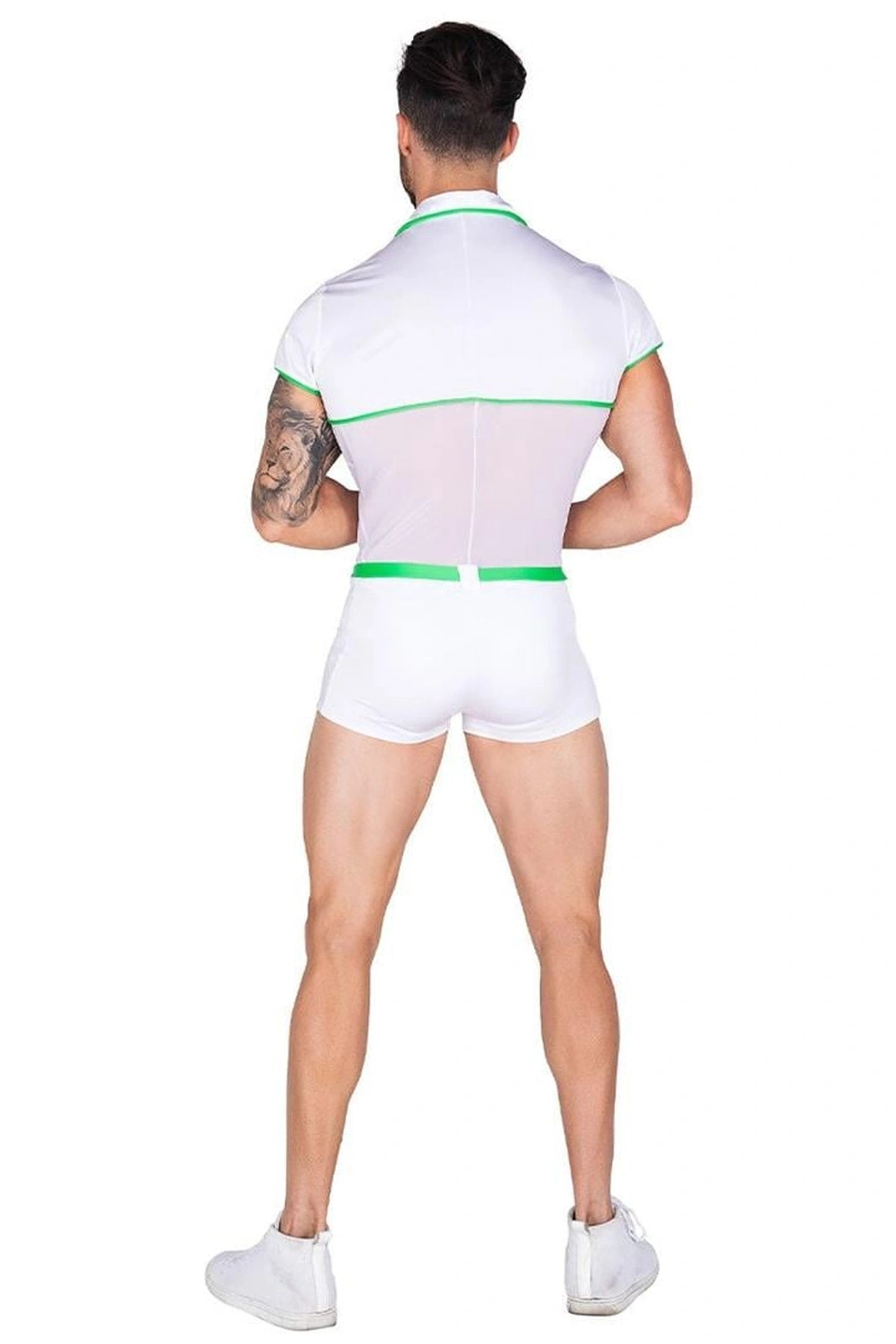 Erkek Şerit Detaylı Fantezi Kostüm Standart Renk