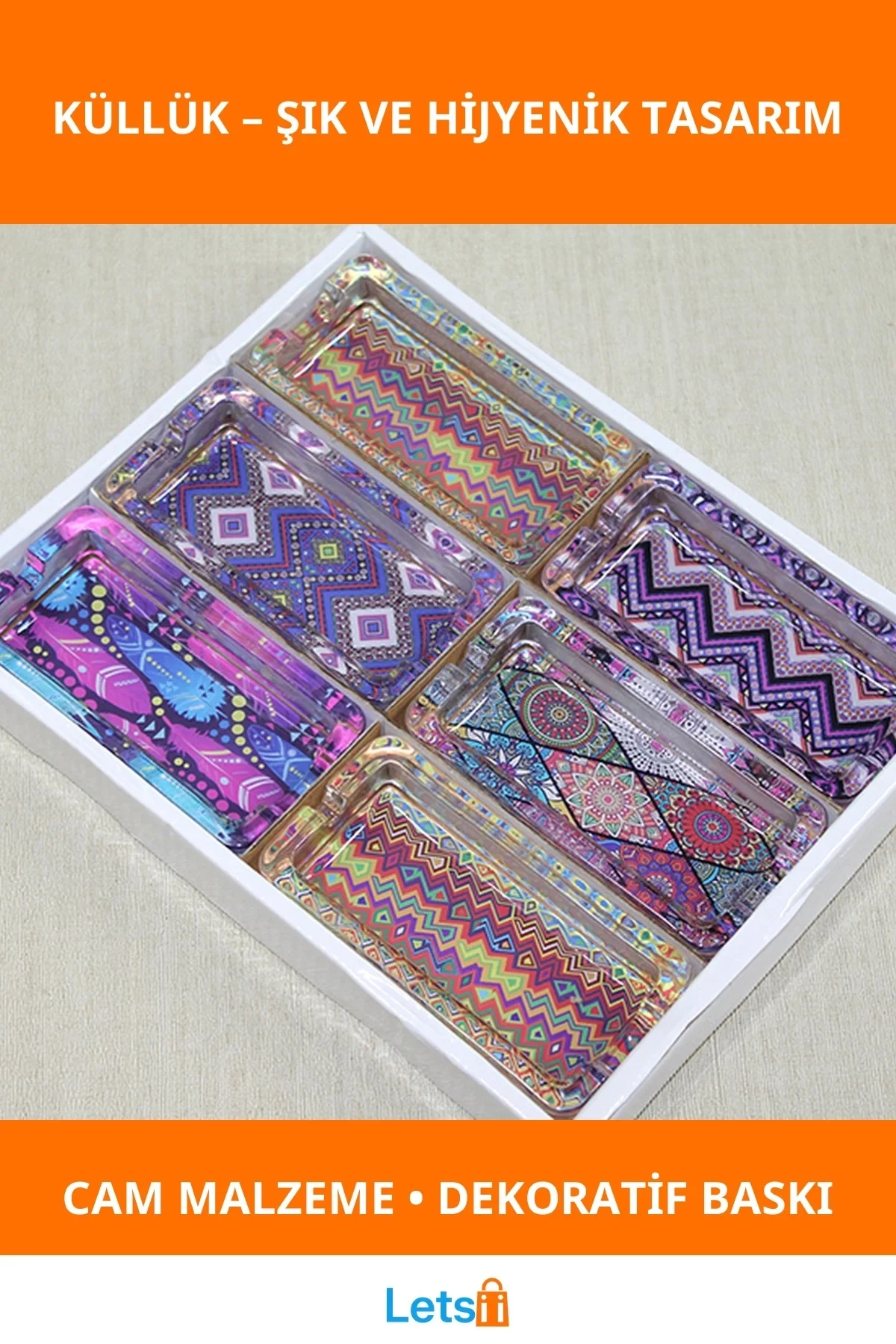 Estetik Tasarımlı Dayanıklı Cam Küllük Model 21