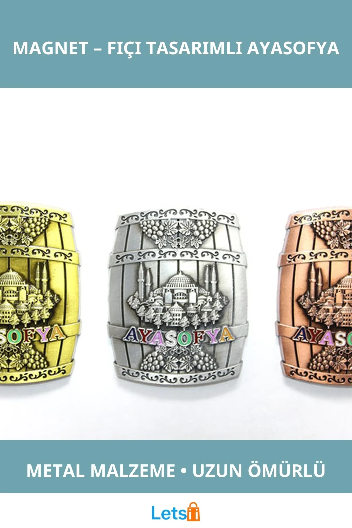 Estetik Yöresel Ayasofya Fıçı Tasarımlı Magnet
