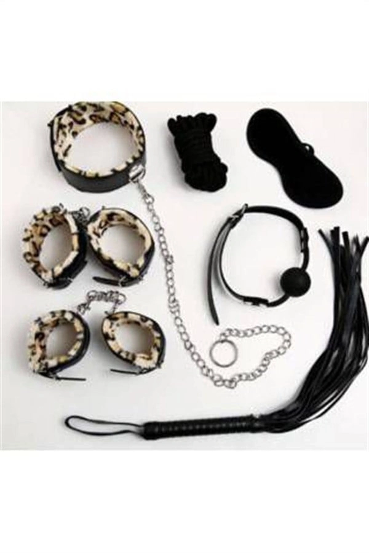 Fantezi Kelepçe Kırbaç Ve Aksesuar Seti Standart Renk