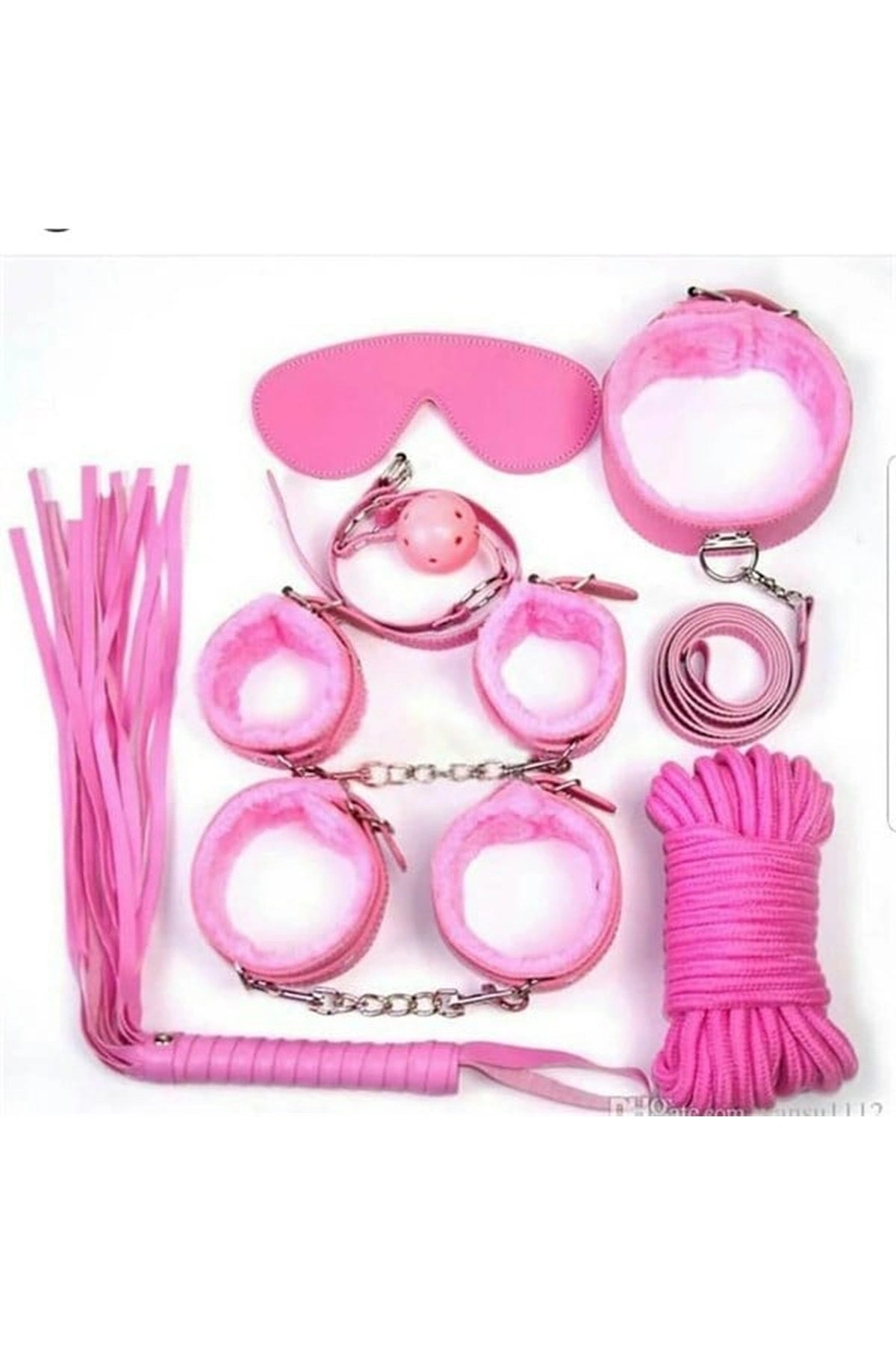 Fantezi Kelepçe Kırbaç Ve Aksesuar Seti Standart Renk