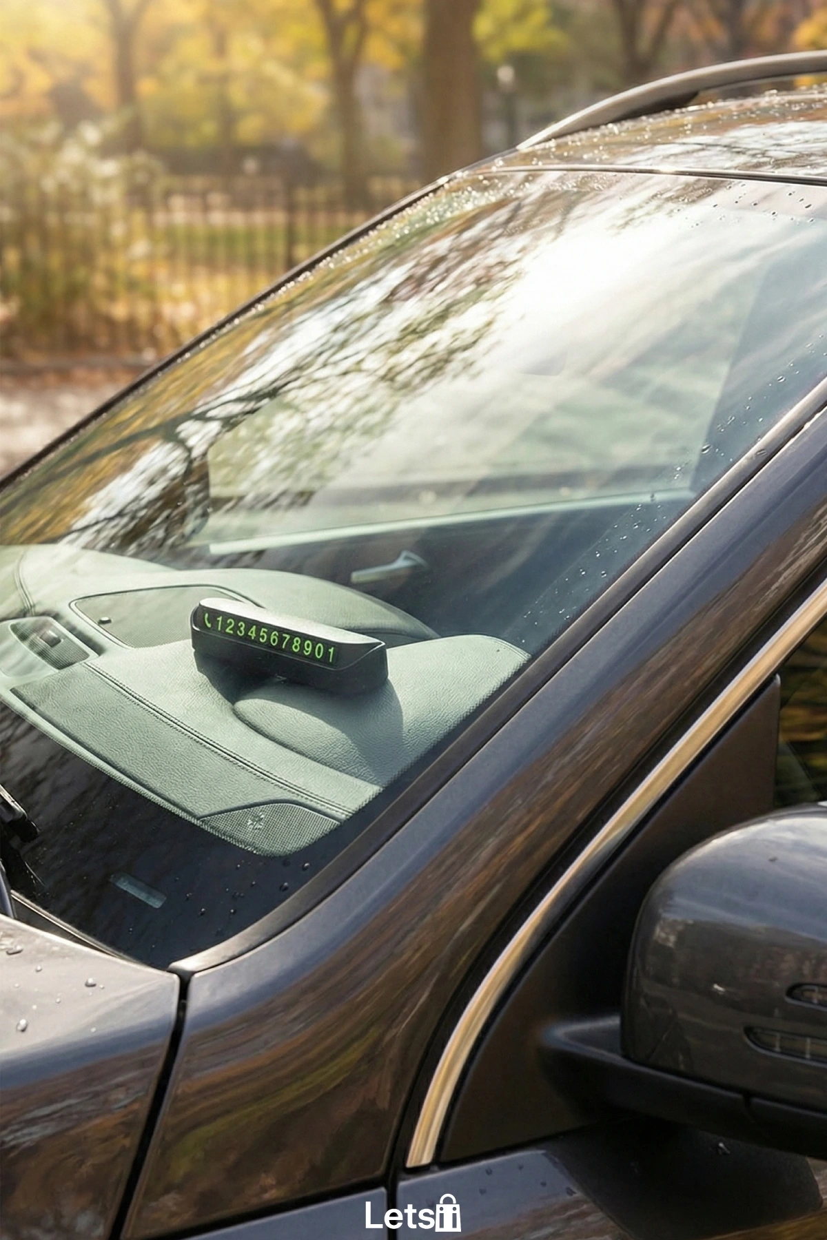 Fosforlu Telefon Numarası Araç Park Numaratörü Aç Kapa Mıknatıslı