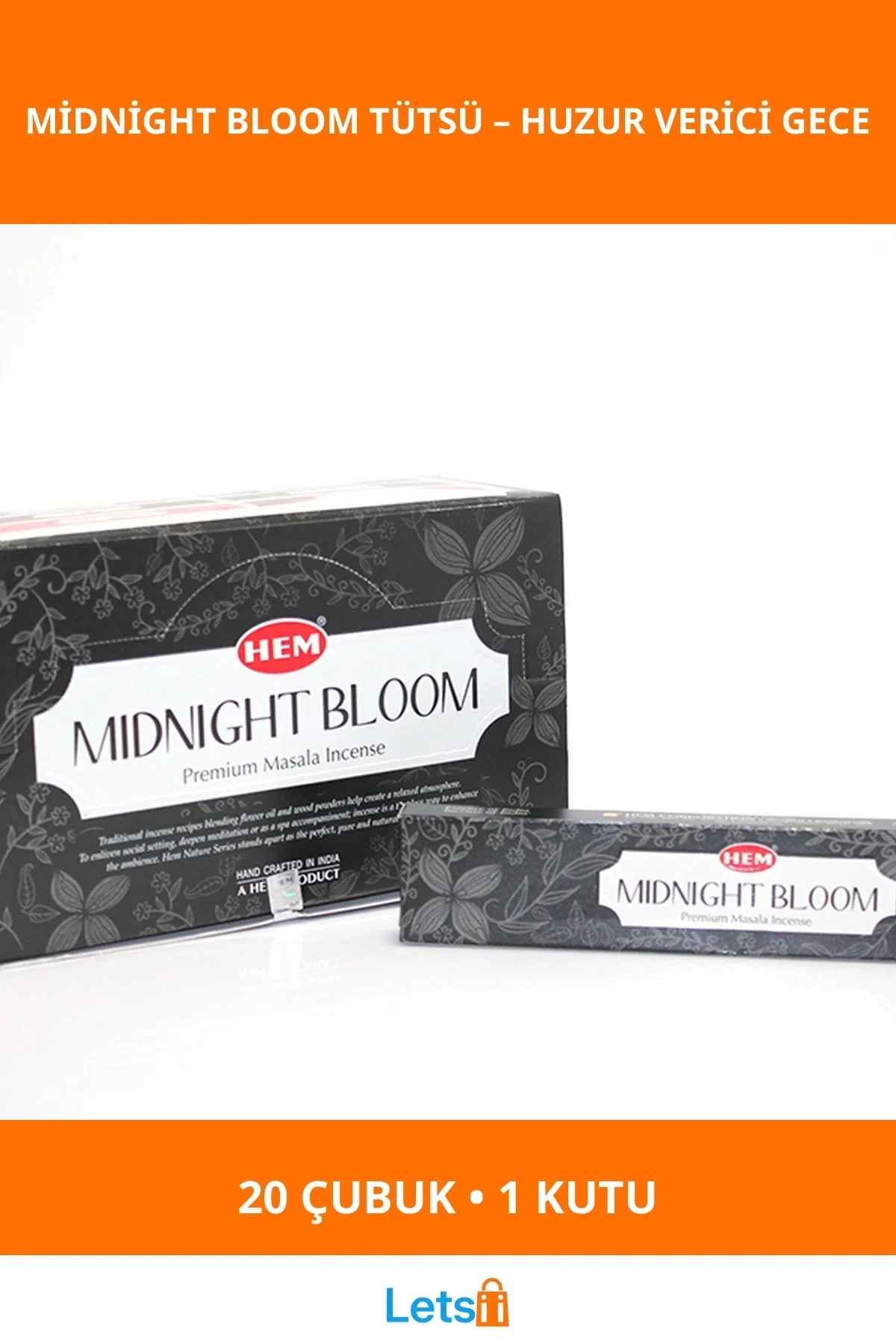 Gece Çiçekleri Ferahlatıcı Aromalı Midnight Bloom Tütsü 12 Paket