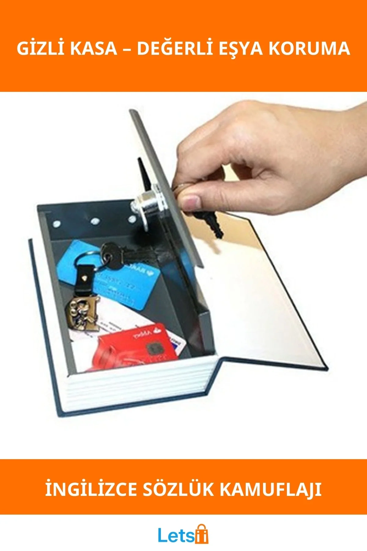 Gizli Kasa Kitap Görünümüyle Hırsızlıklara Karşı Koruma
