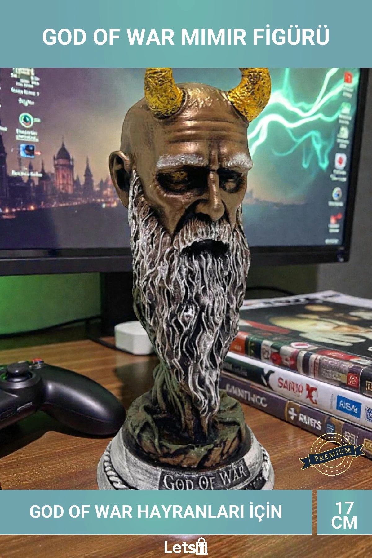 God of War Mimir 17cm Polyester Figür Oyuncak