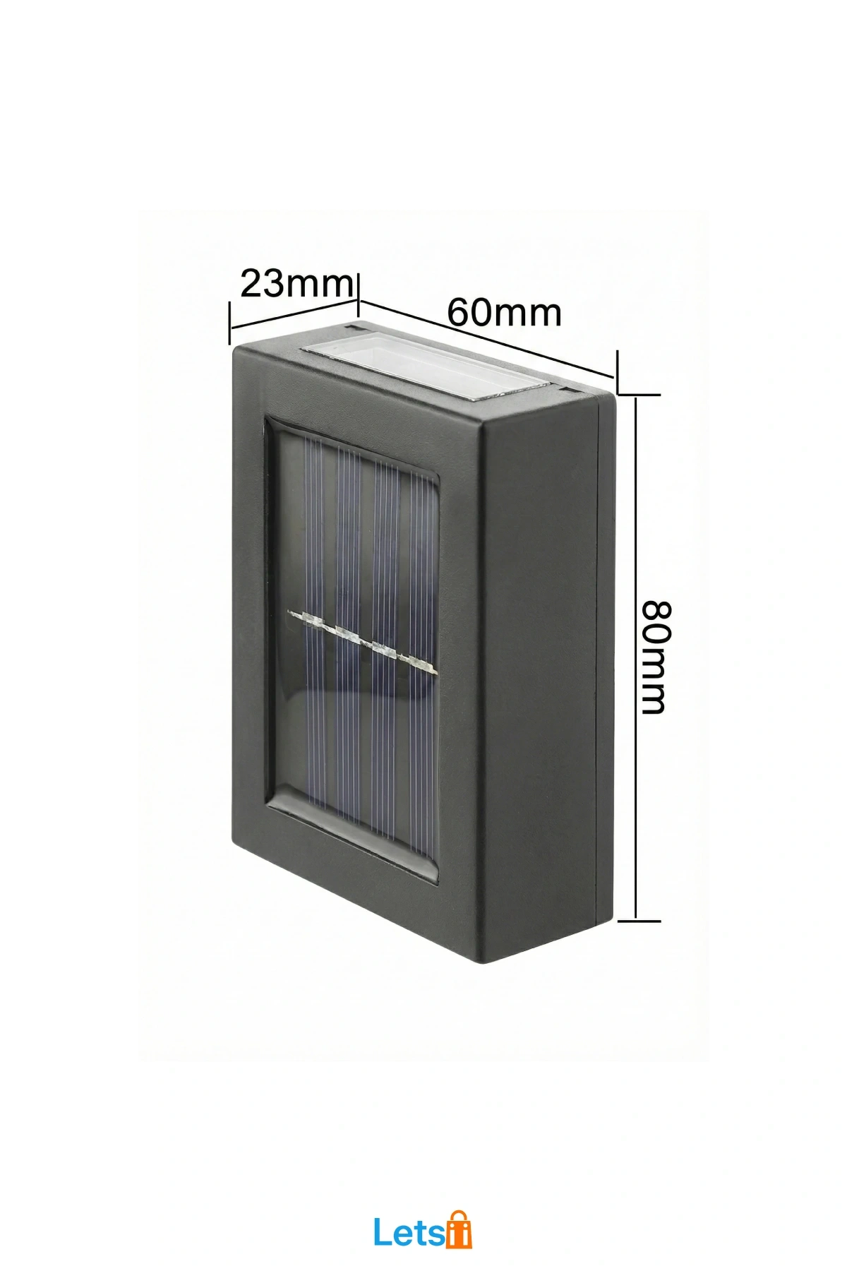 Güneş Enerjili Su Geçirmez Çift Taraflı Duvar Aydınlatma Lambası Bahçe Balkon ve Merdiven İçin