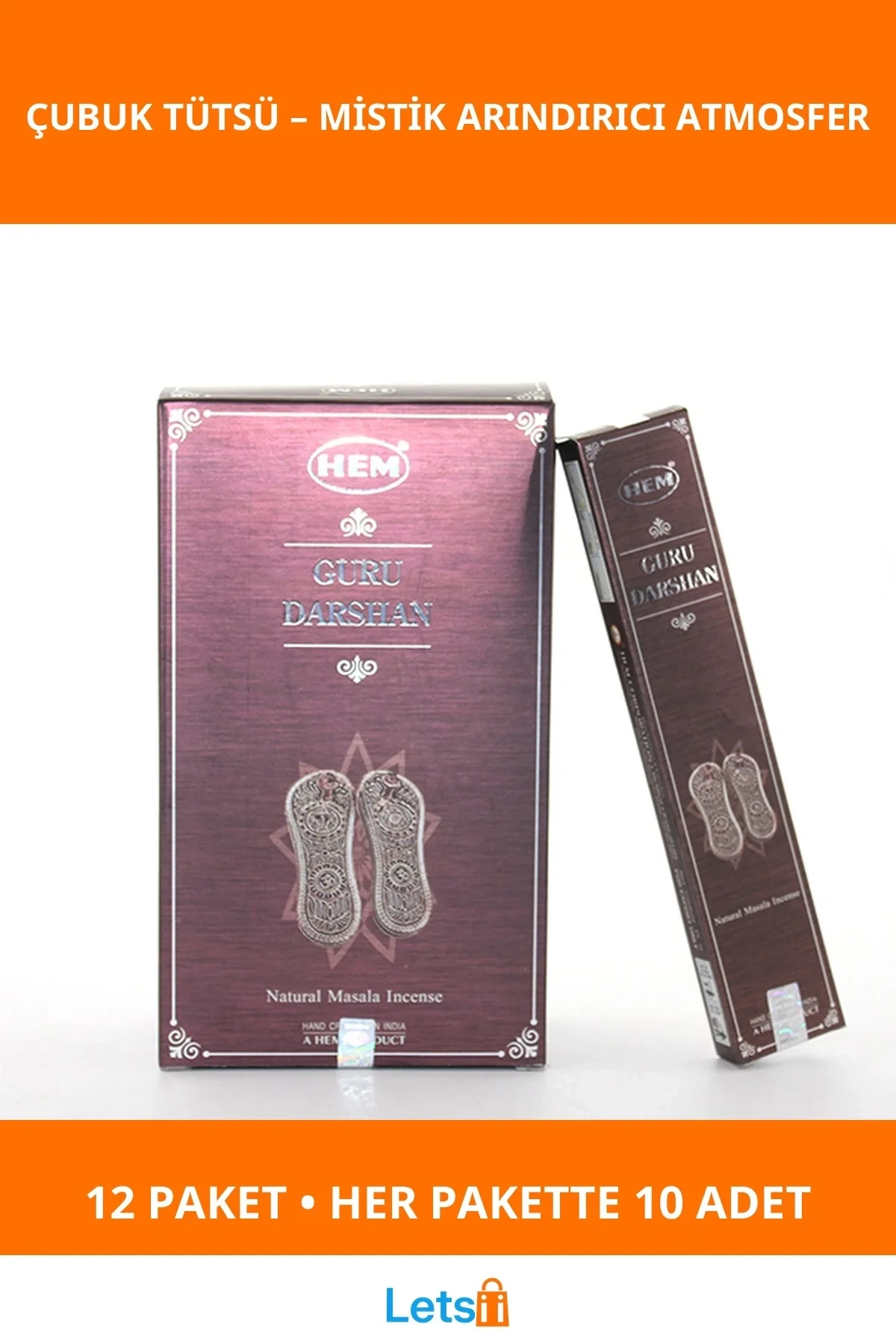 Guru Darshan Masala Aromalı Tütsü Çubukları 12 Paket
