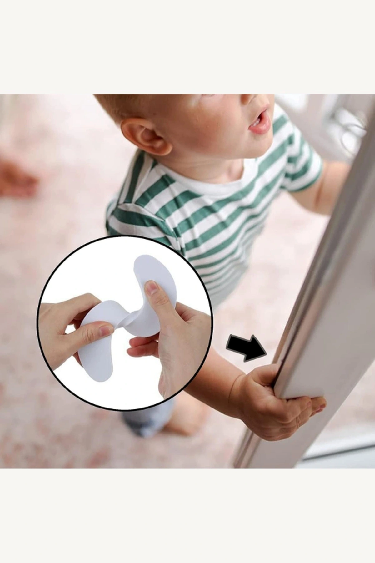 Güvenli Yumuşak Köpük Parmak Sıkışma Önleyici Kapı Çarpma Stoperi 4lü Set