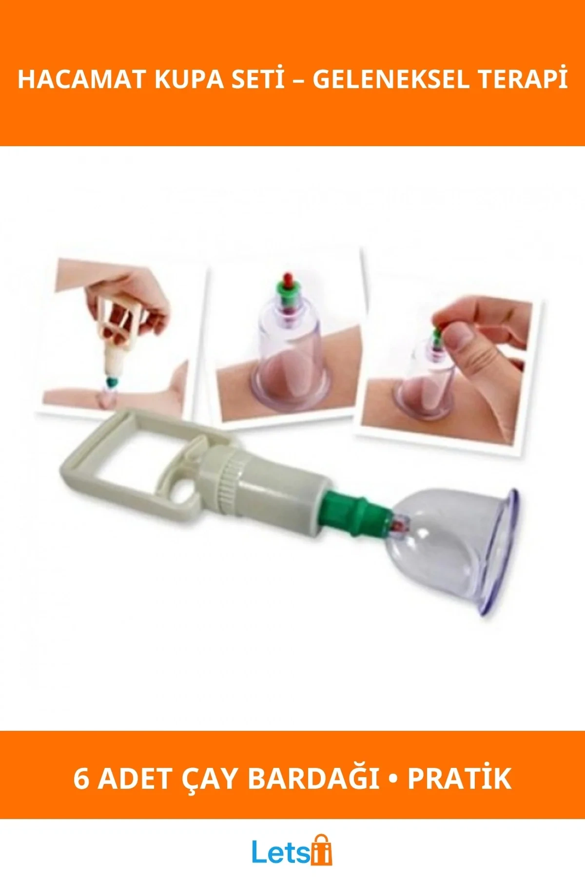 Hacamat Kupa Tedavi Seti 6 Adet